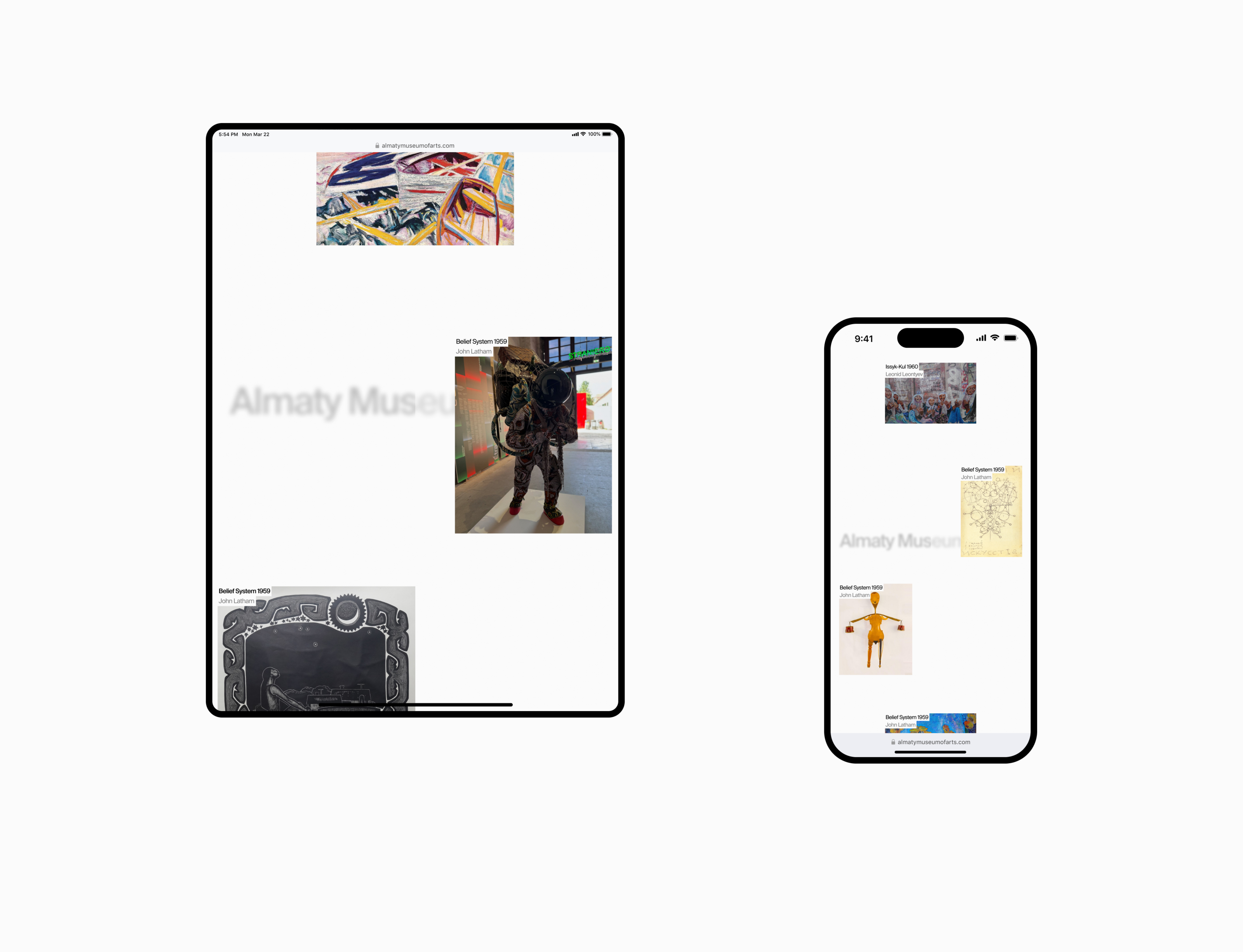 Almaty Museum of Arts | Website concept — Изображение №3 — Интерфейсы, Анимация на Dprofile