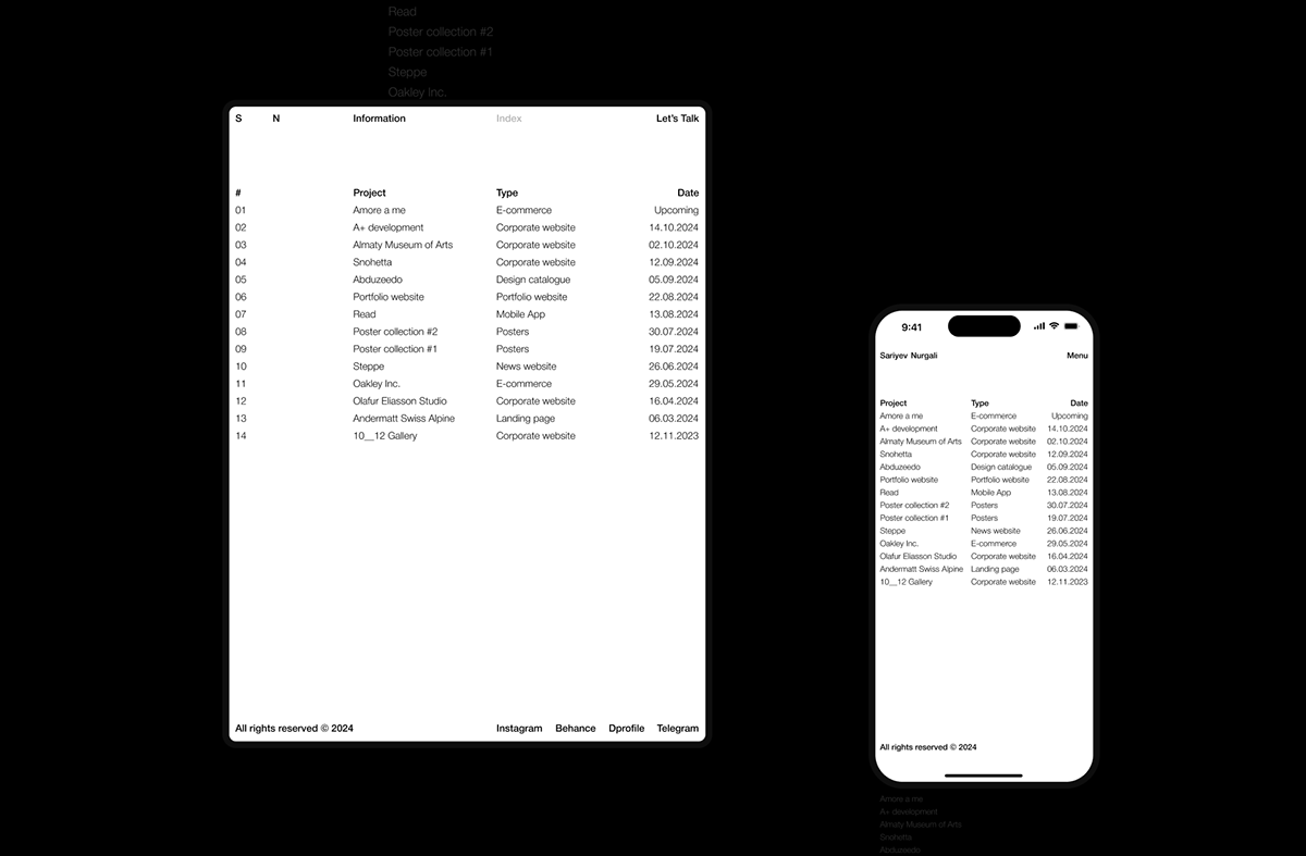 Sariyev Nurgali | Website concept — Изображение №8 — Интерфейсы, Анимация на Dprofile