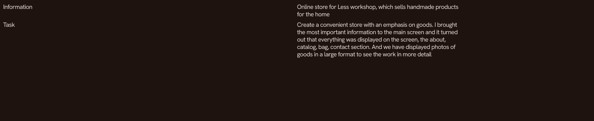 LESS Workshop | E-commerce — Изображение №3 — Интерфейсы, Анимация на Dprofile