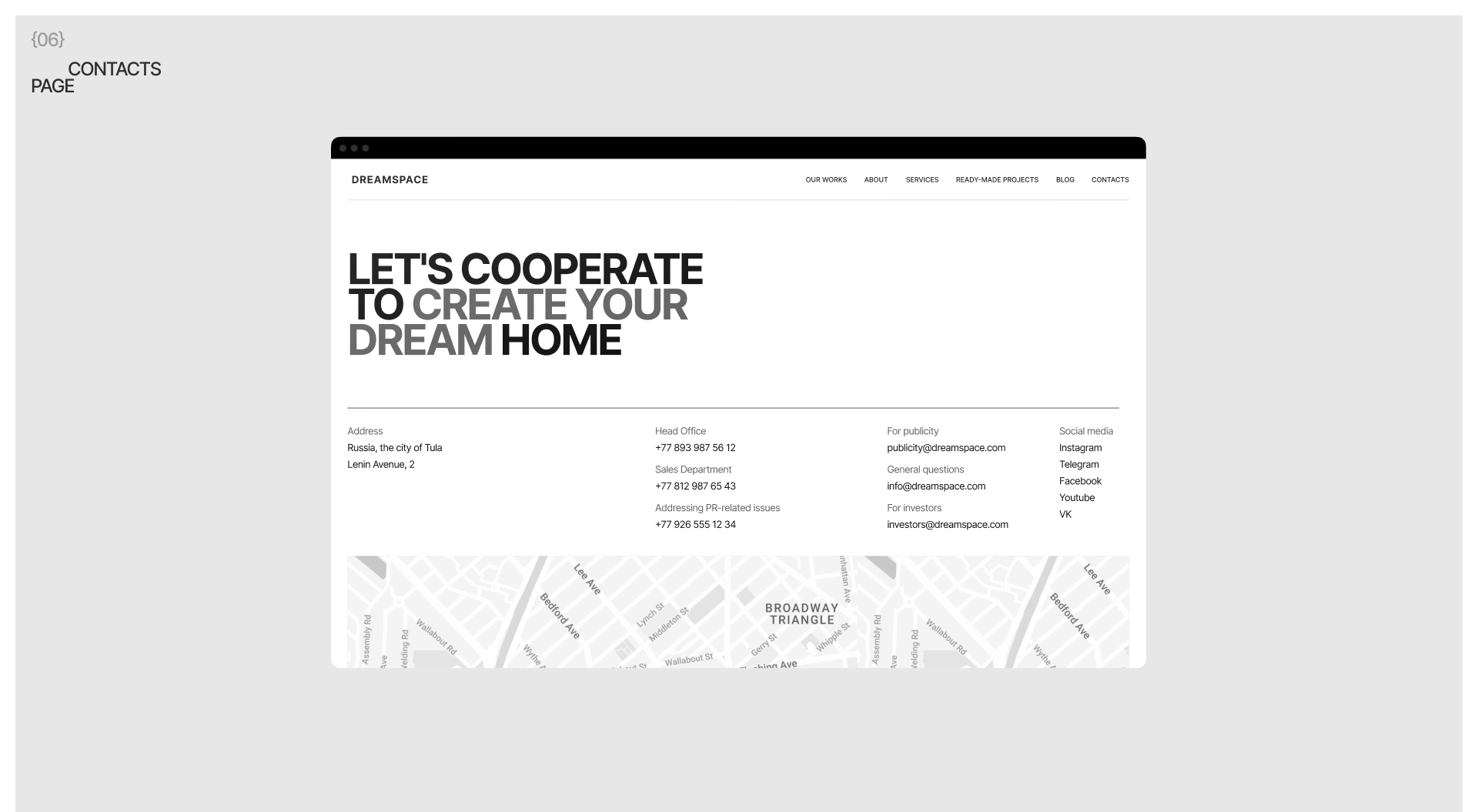 DREAMSPACE | Corporate website design — Изображение №14 — Интерфейсы на Dprofile