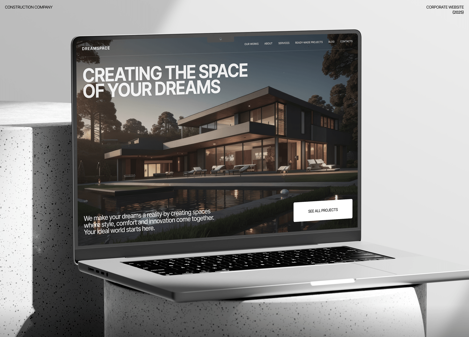 DREAMSPACE | Corporate website design — Изображение №1 — Интерфейсы на Dprofile