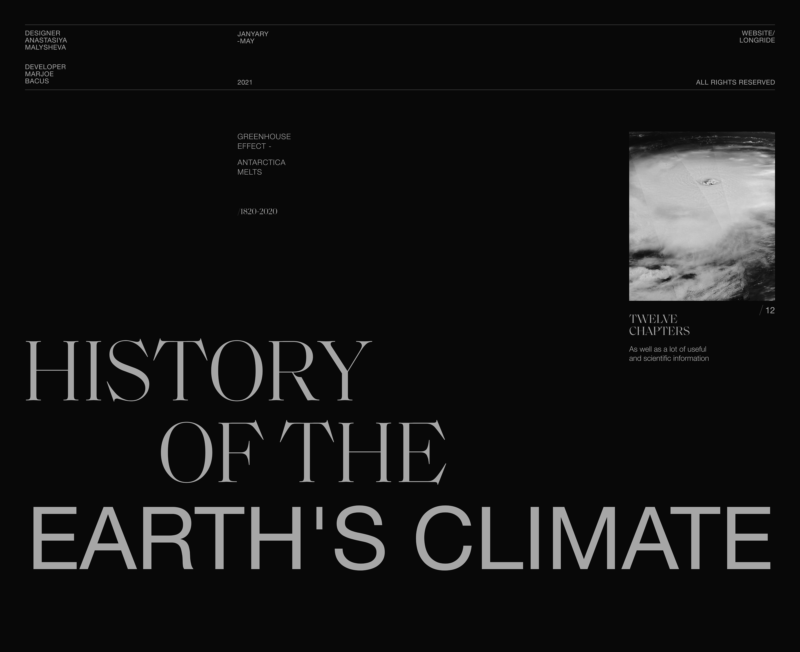 Climate History 1820-2020 — Изображение №1 — Интерфейсы на Dprofile