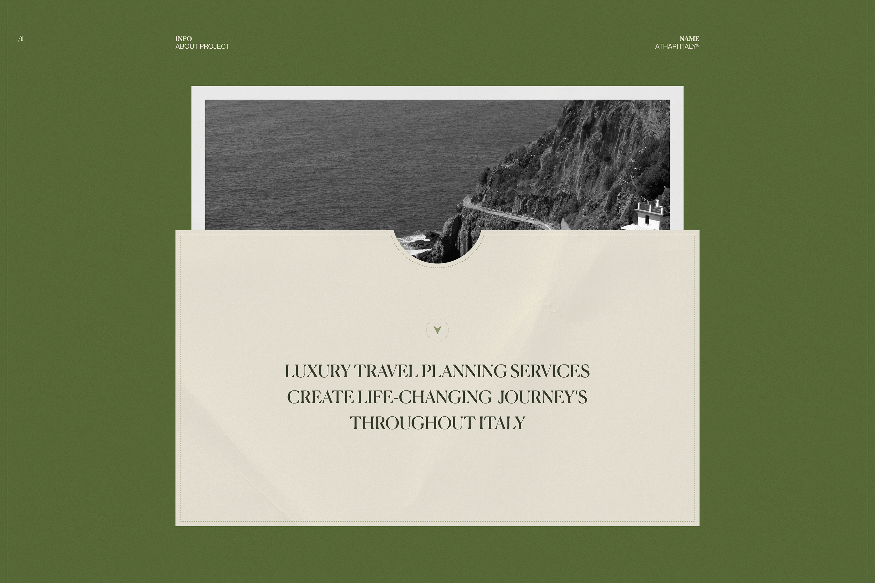 Athari Italy - luxury travel planning service — Изображение №2 — Интерфейсы на Dprofile