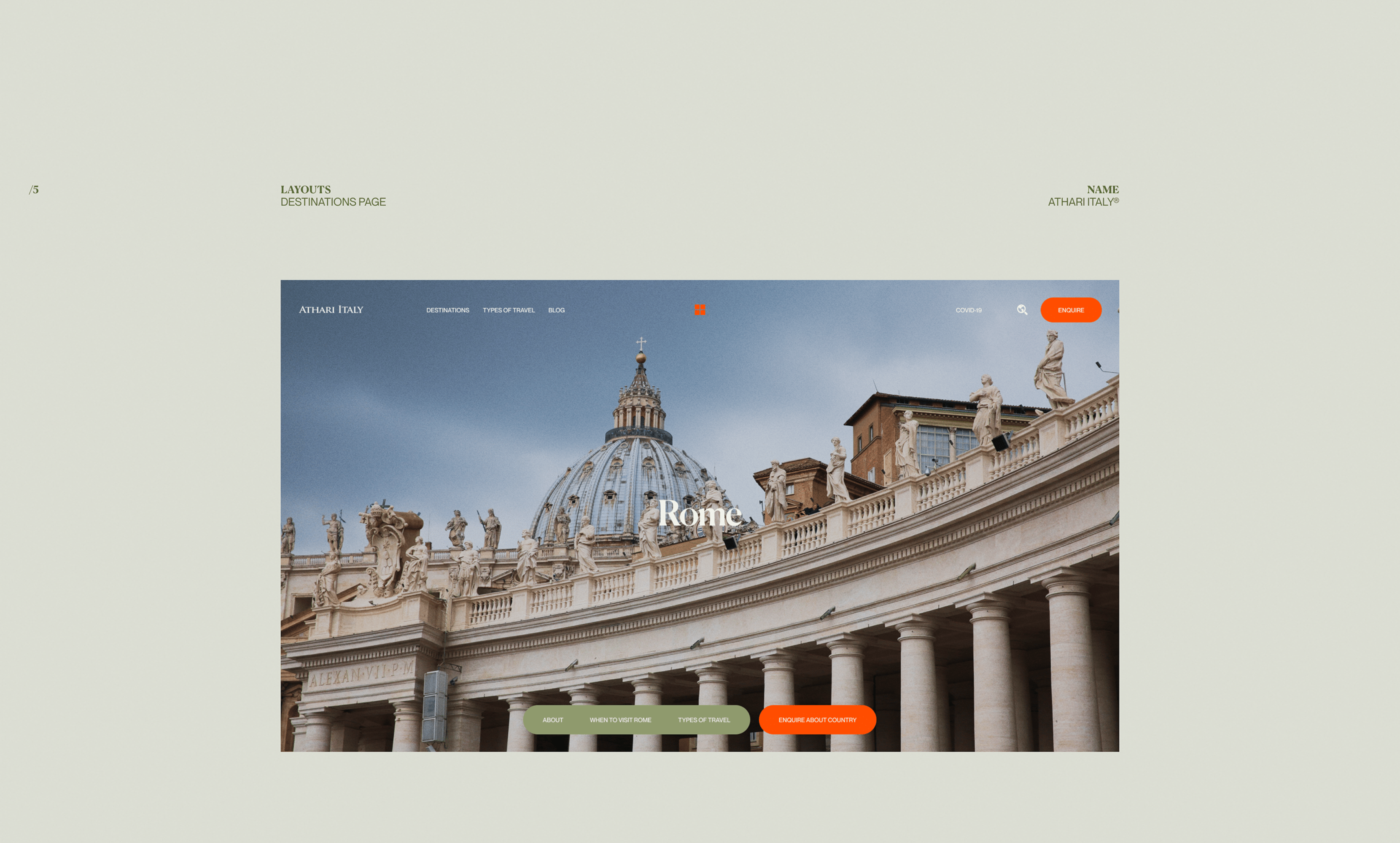 Athari Italy - luxury travel planning service — Изображение №10 — Интерфейсы на Dprofile