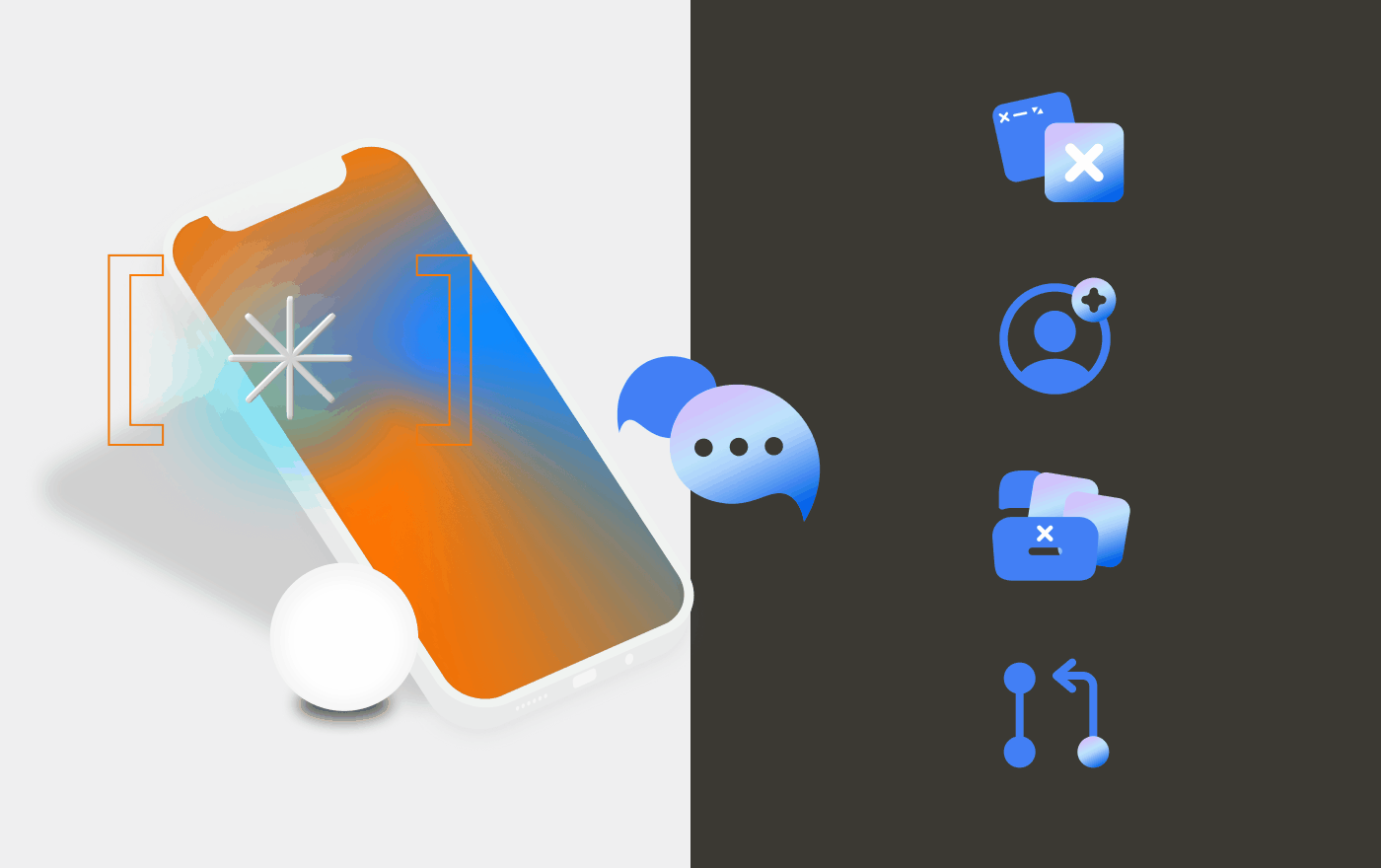 CAPS chat | branding | minimalistic logo — Изображение №18 — Брендинг на Dprofile