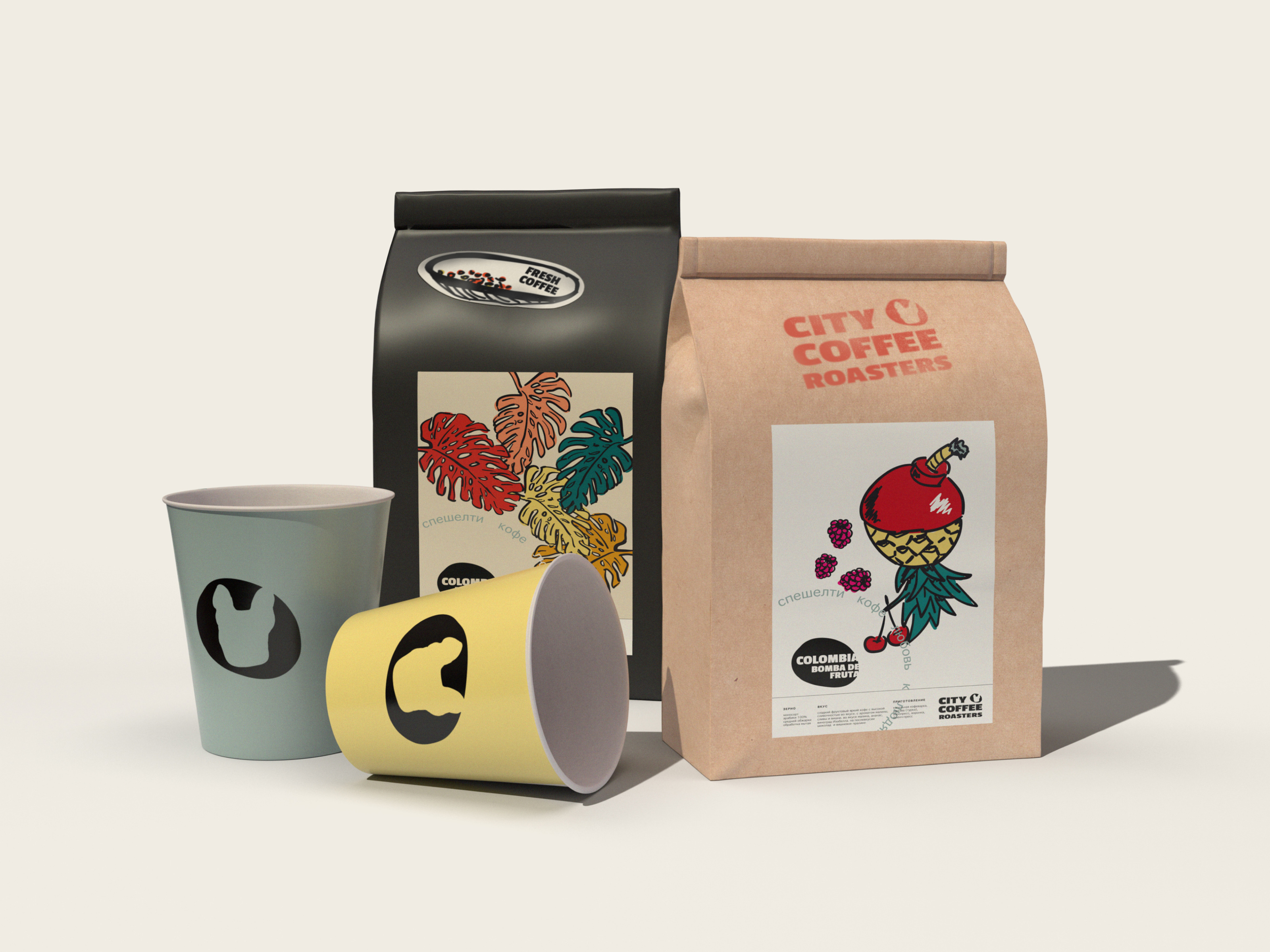 CITY COFFEE ROASTERS — Изображение №5 — Брендинг, Графика на Dprofile