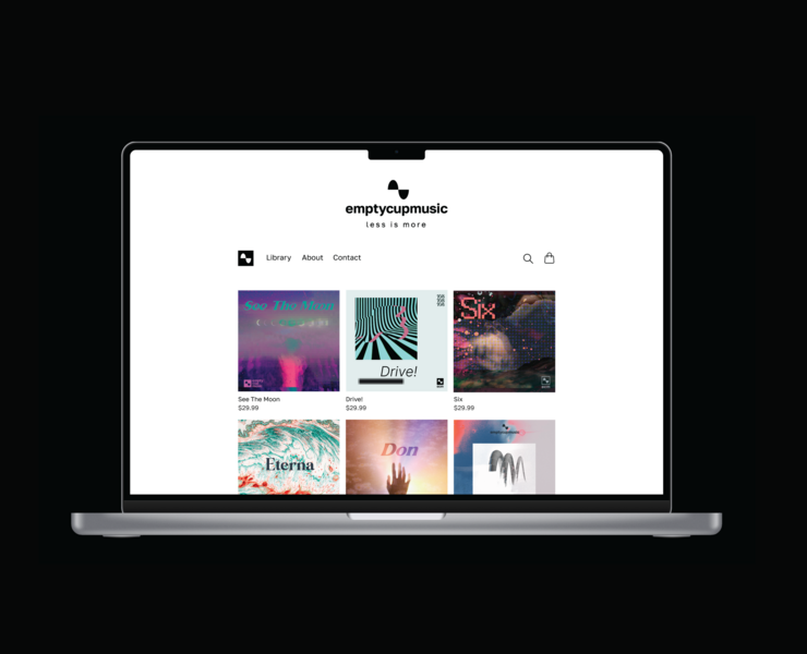 Emptycupmusic. Music Library. Visual Identity — Брендинг, Графика на Dprofile