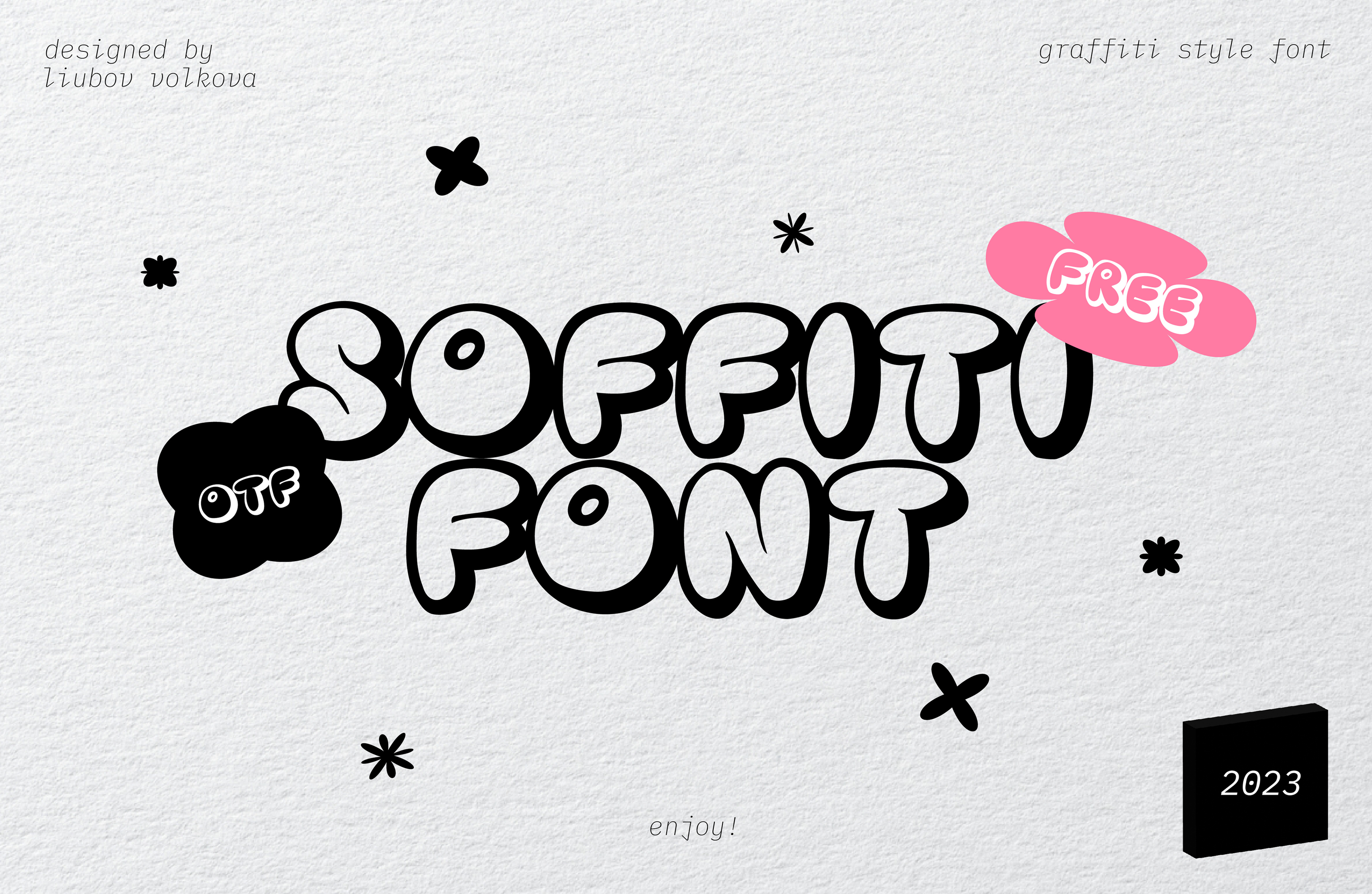 SOFFITI FONT. Free for personal and commercial use. — Изображение №1 — Графика, Маркетинг на Dprofile