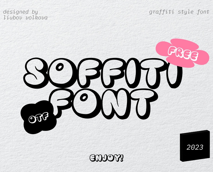 SOFFITI FONT. Free for personal and commercial use. — Графика, Маркетинг на Dprofile