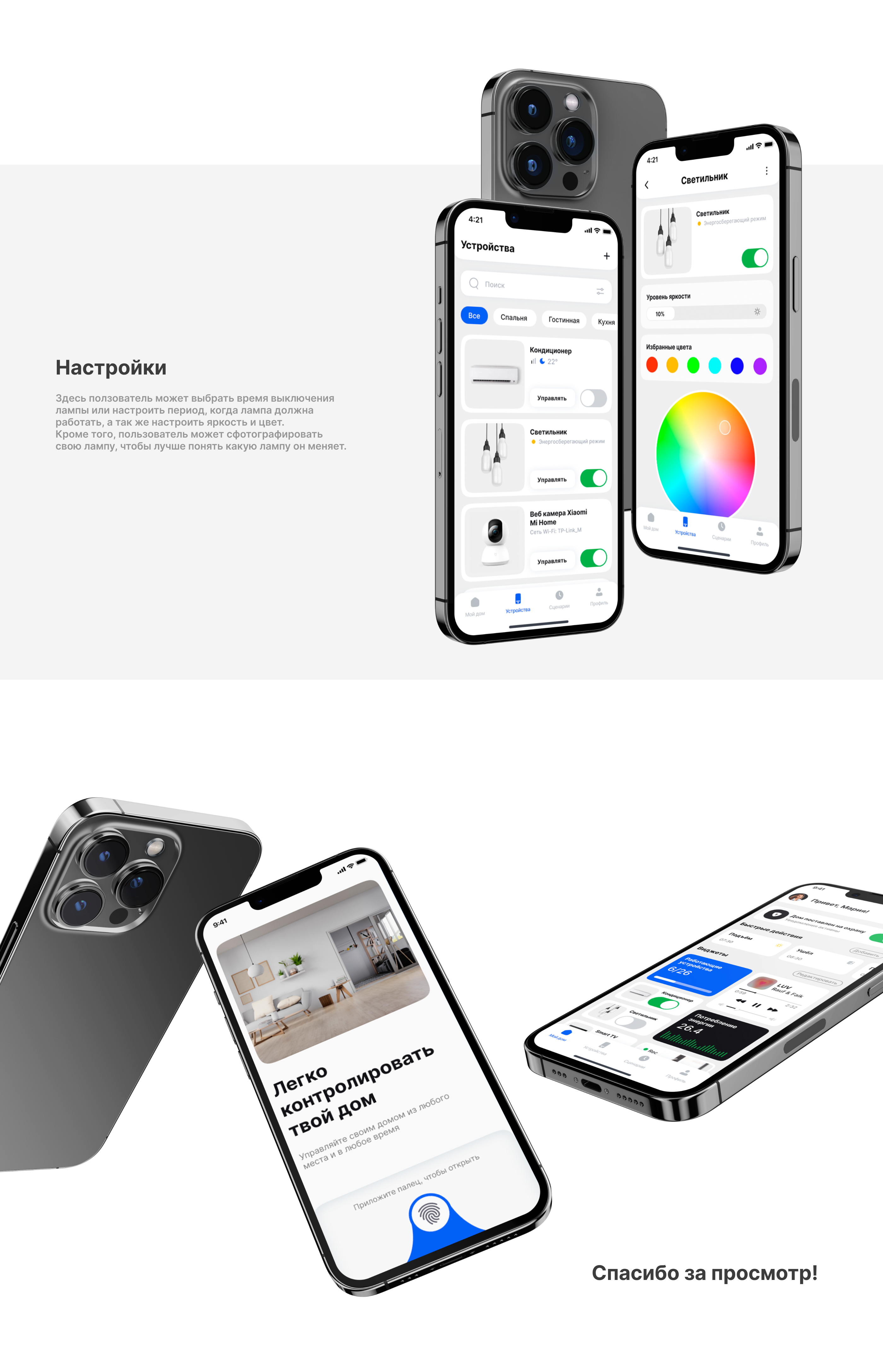 UX/UI Design Mobile App Smart Home — Изображение №3 — Интерфейсы, Графика на Dprofile