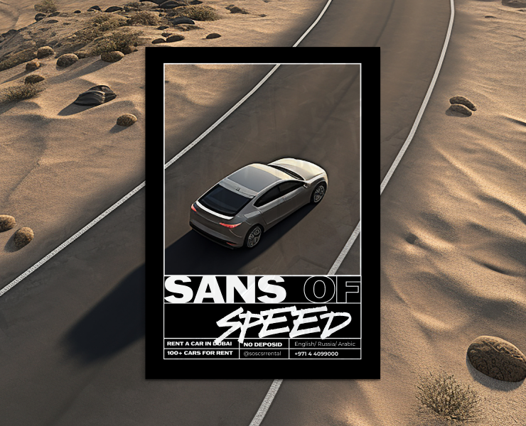 Айдентика для аренды машин SANS OF SPEED — Брендинг на Dprofile