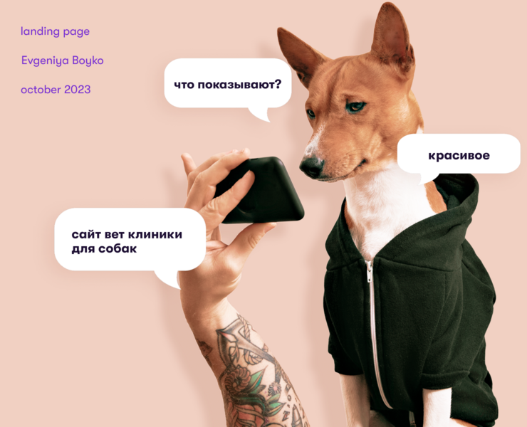лендинг ветеринарной клиники/Landing for a vet clinic — Интерфейсы на Dprofile