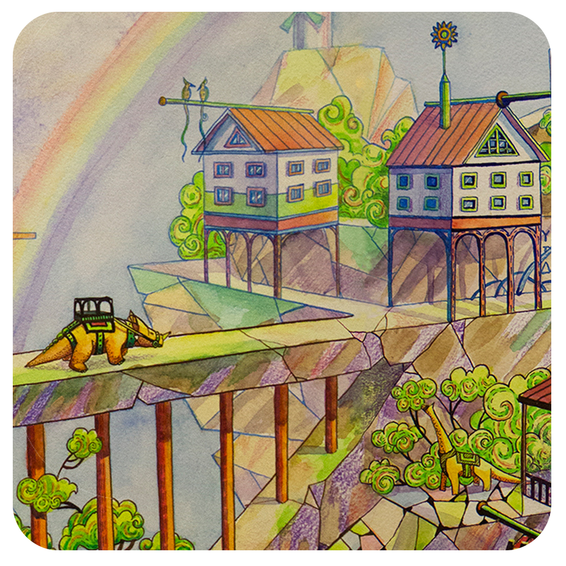 Фантастический город — Изображение №5 — Иллюстрация на Dprofile