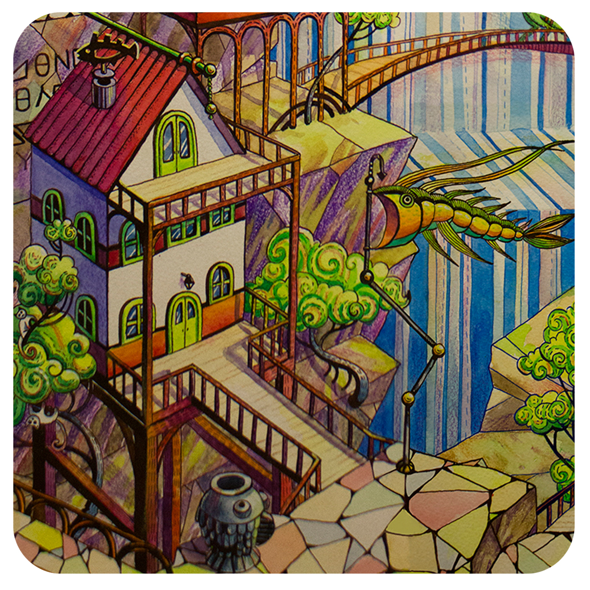 Фантастический город — Изображение №6 — Иллюстрация на Dprofile