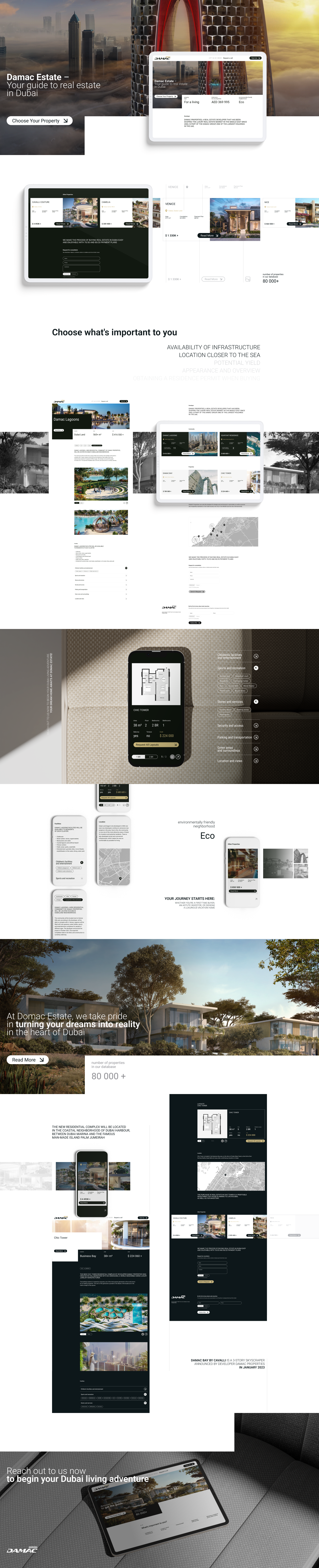 Damac Estate Website Design — Изображение №1 — Интерфейсы, Брендинг на Dprofile