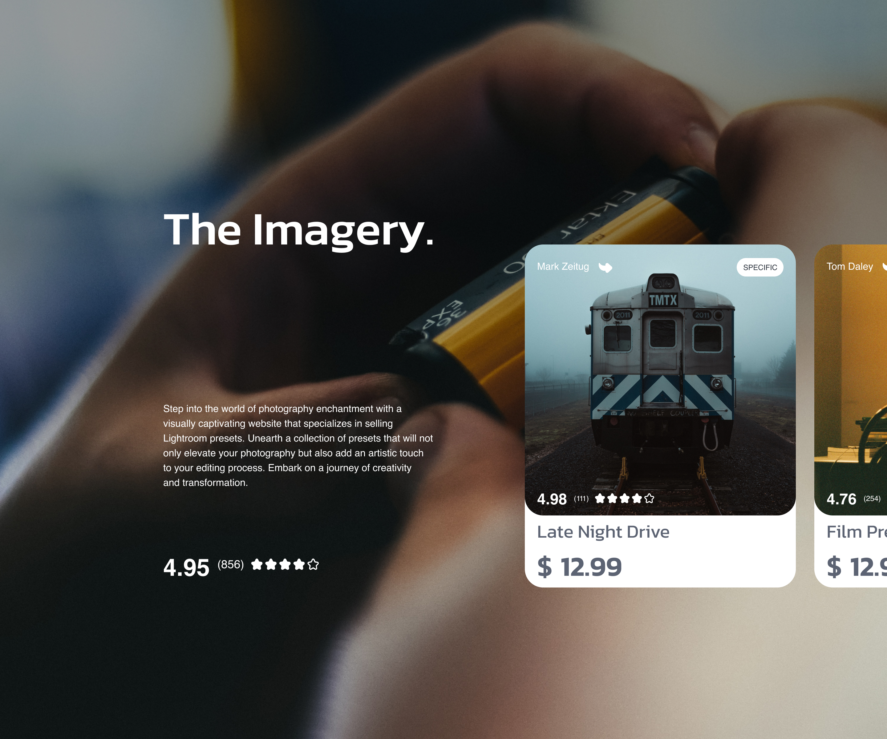 Imagery – Web-App UIUX Design — Изображение №7 — Интерфейсы на Dprofile