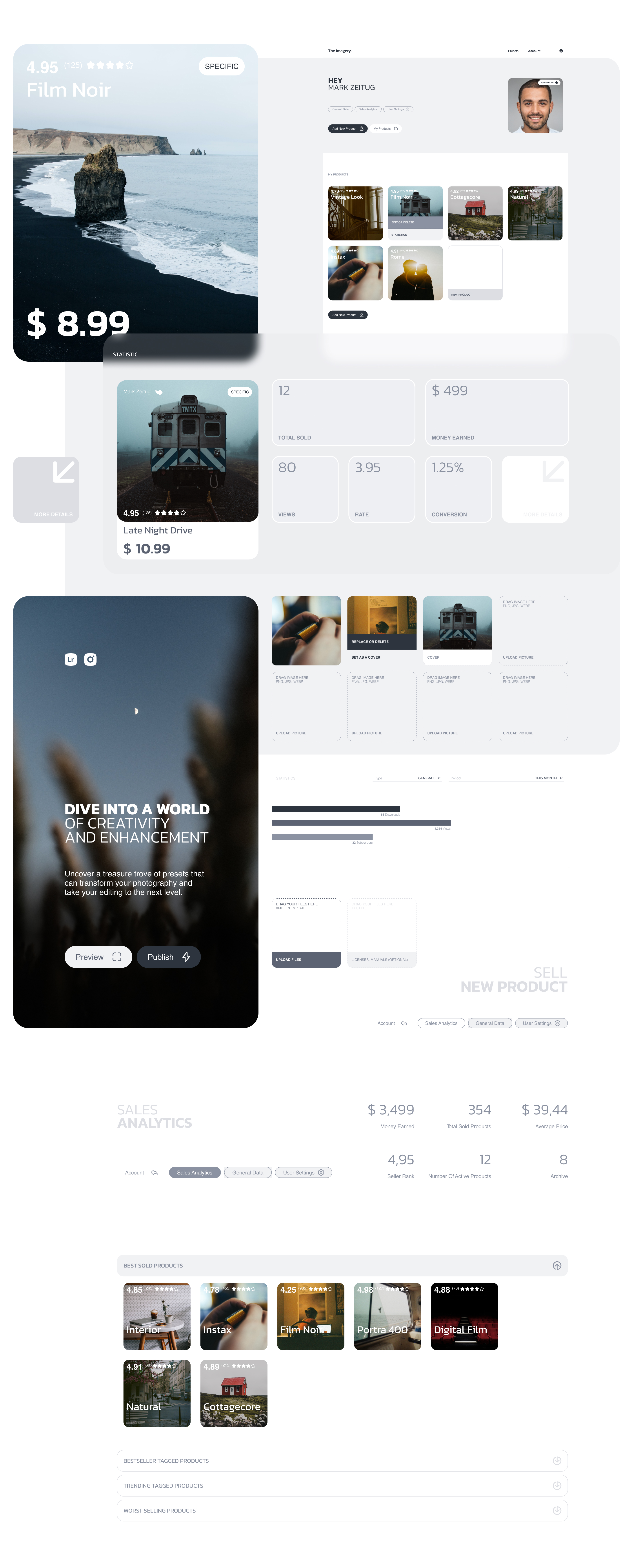 Imagery – Web-App UIUX Design — Изображение №6 — Интерфейсы на Dprofile