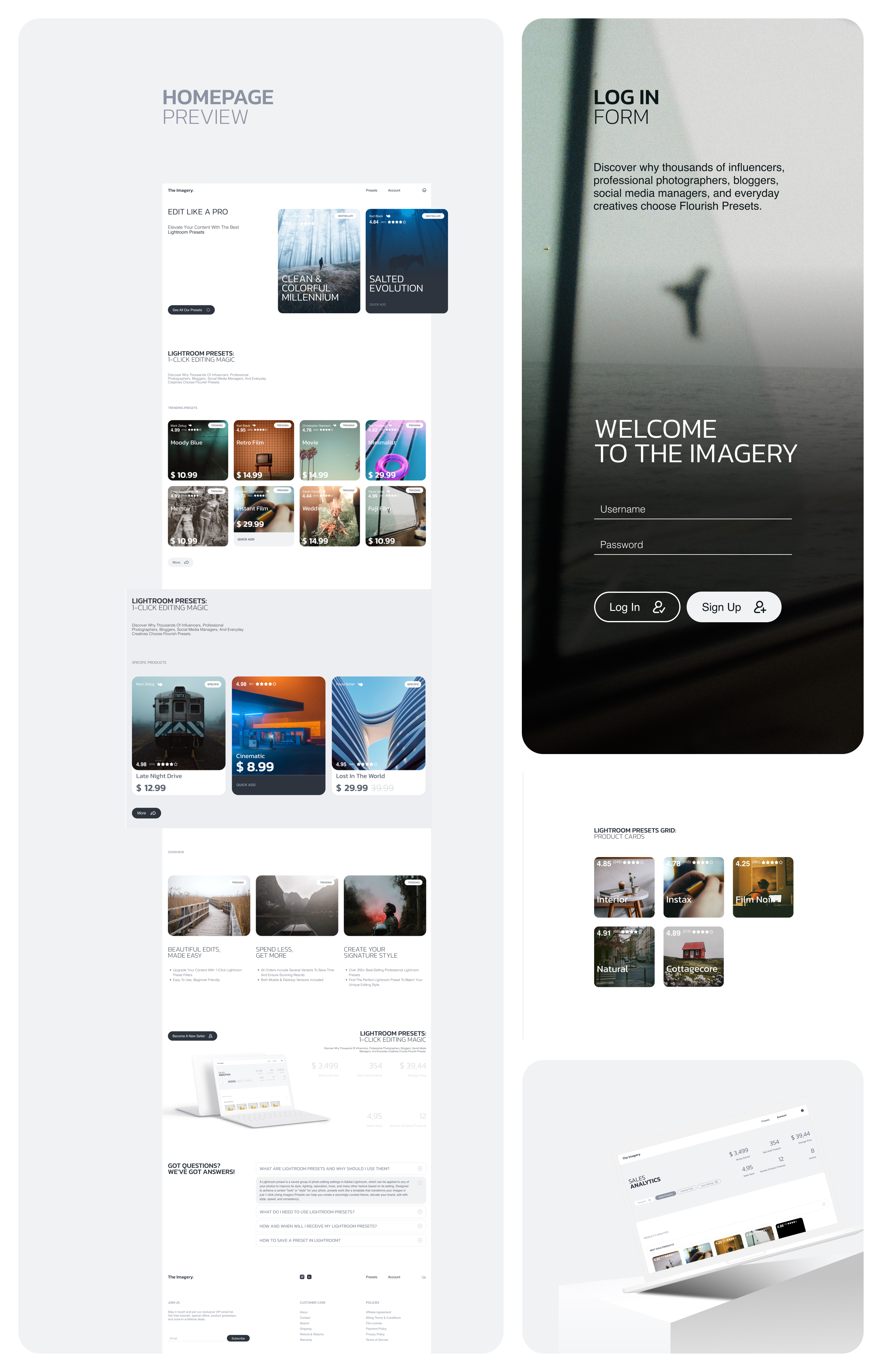 Imagery – Web-App UIUX Design — Изображение №2 — Интерфейсы на Dprofile
