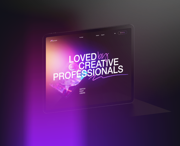 Procreate — Интерфейсы, Брендинг на Dprofile