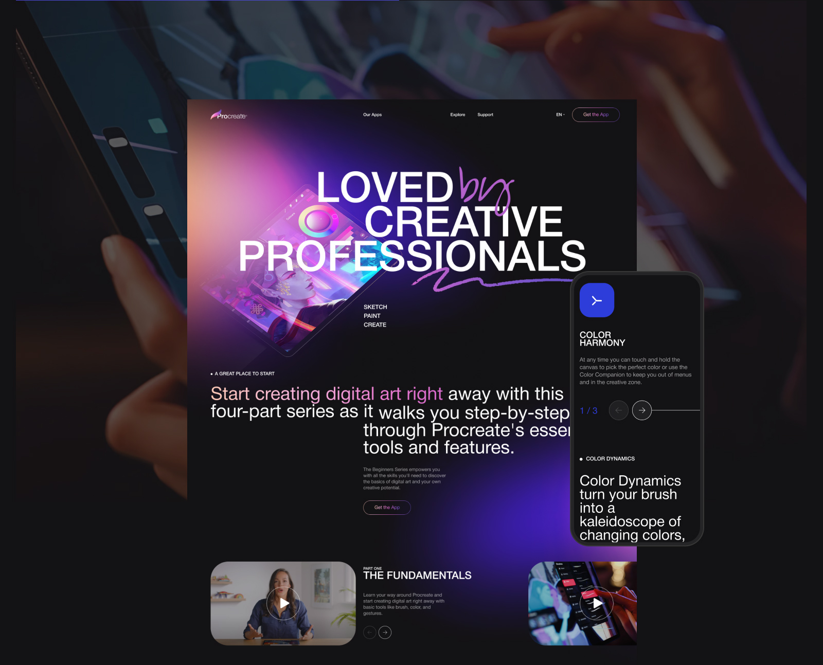 Procreate — Изображение №3 — Интерфейсы, Брендинг на Dprofile