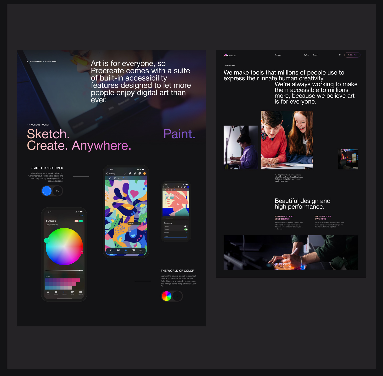 Procreate — Изображение №12 — Интерфейсы, Брендинг на Dprofile
