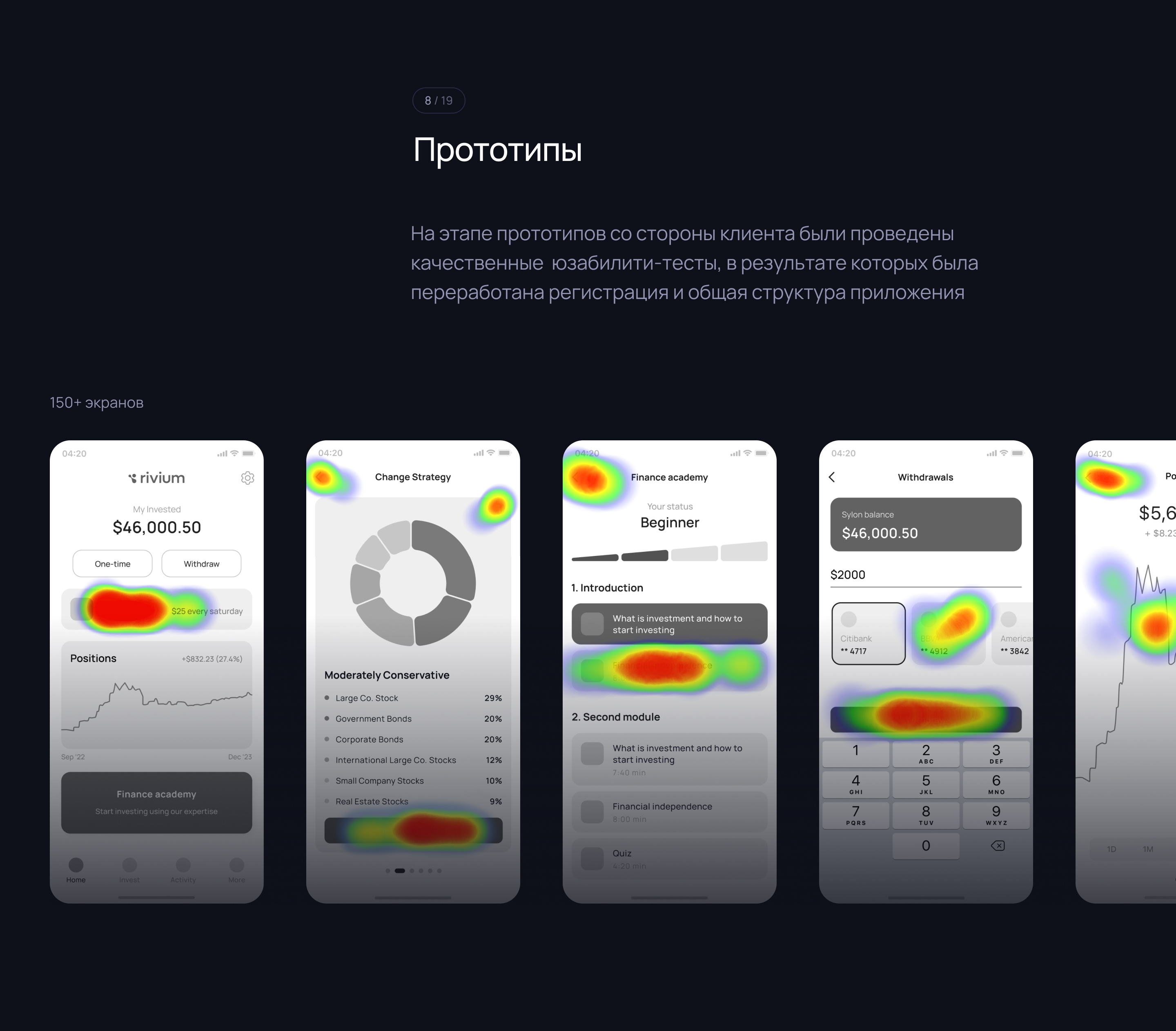 Инвест-помощник Rivium App — Изображение №11 — Интерфейсы на Dprofile