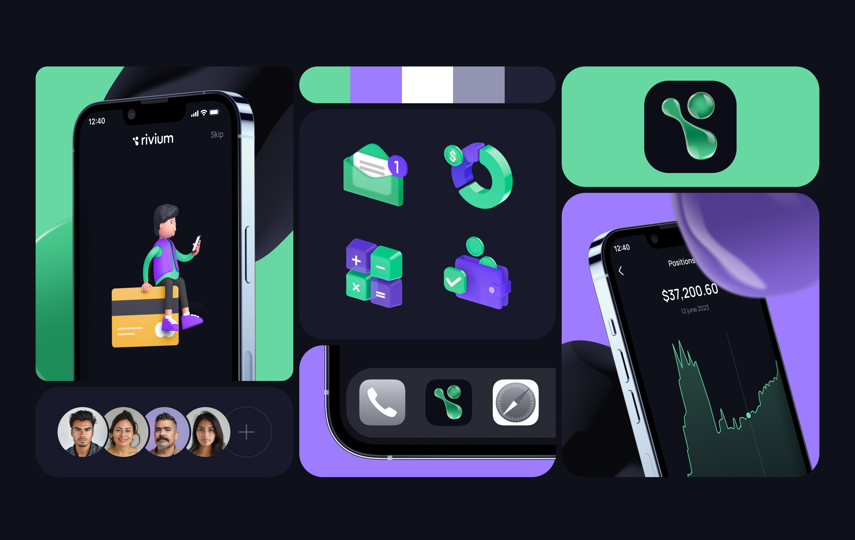 Инвест-помощник Rivium App — Изображение №3 — Интерфейсы на Dprofile