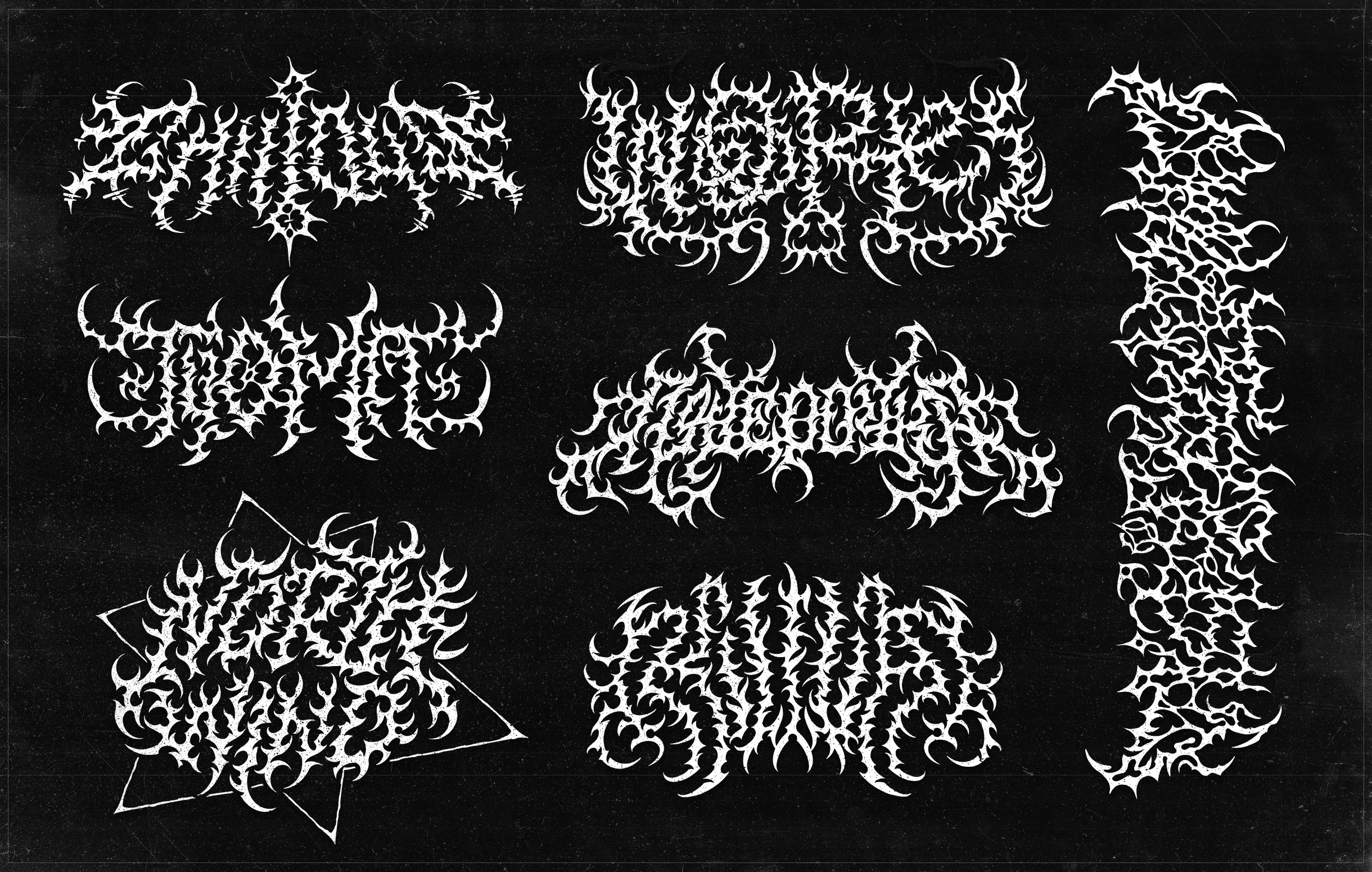 Dark lettering collection — Изображение №1 — Брендинг, Графика на Dprofile