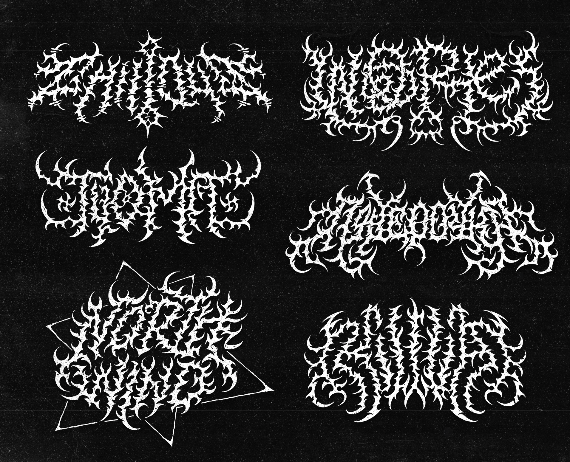 Dark lettering collection на Dprofile