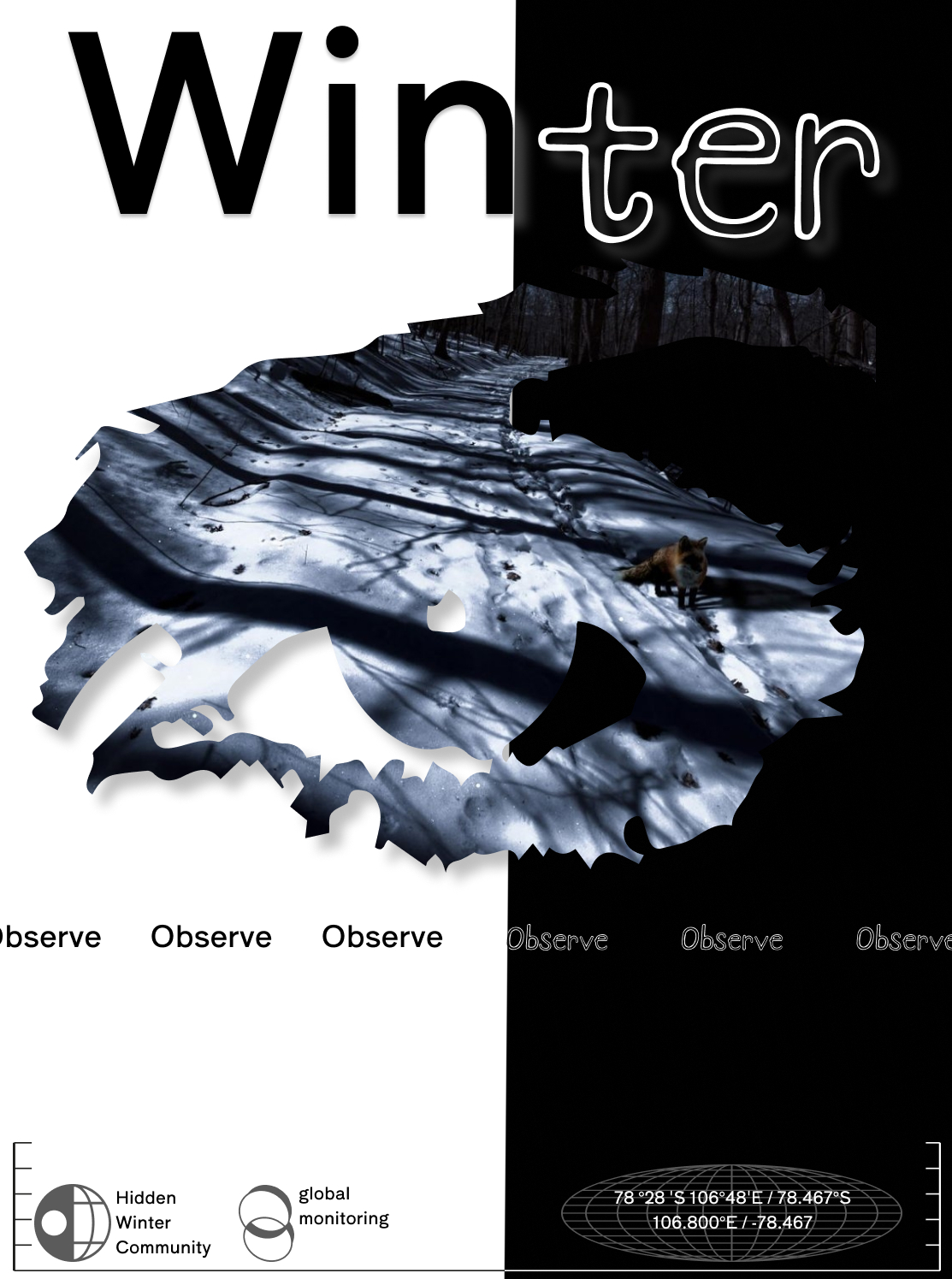 Плакат ''Hidden winter community" — Изображение №1 — Иллюстрация, Графика на Dprofile
