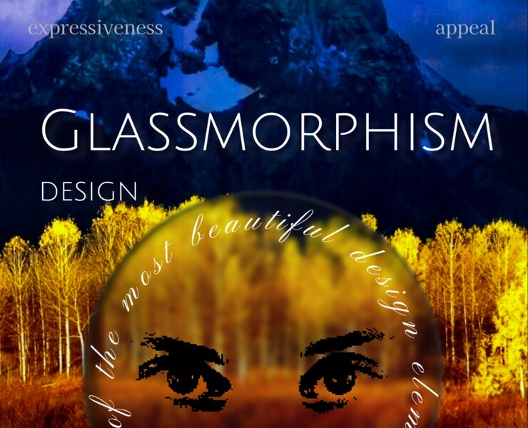 Плакат "Glassmorphism" — Иллюстрация, Графика на Dprofile