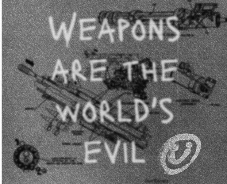 Плакат "Weapons are the world's evil" — Иллюстрация, Графика на Dprofile