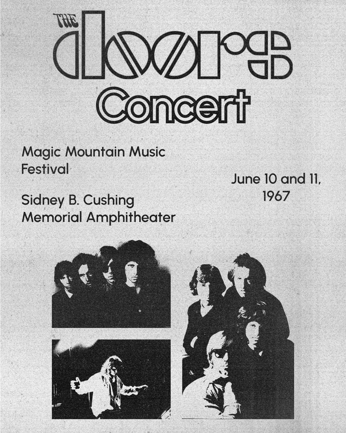 Плакат "The Doors Concert" — Изображение №1 — Иллюстрация, Графика на Dprofile