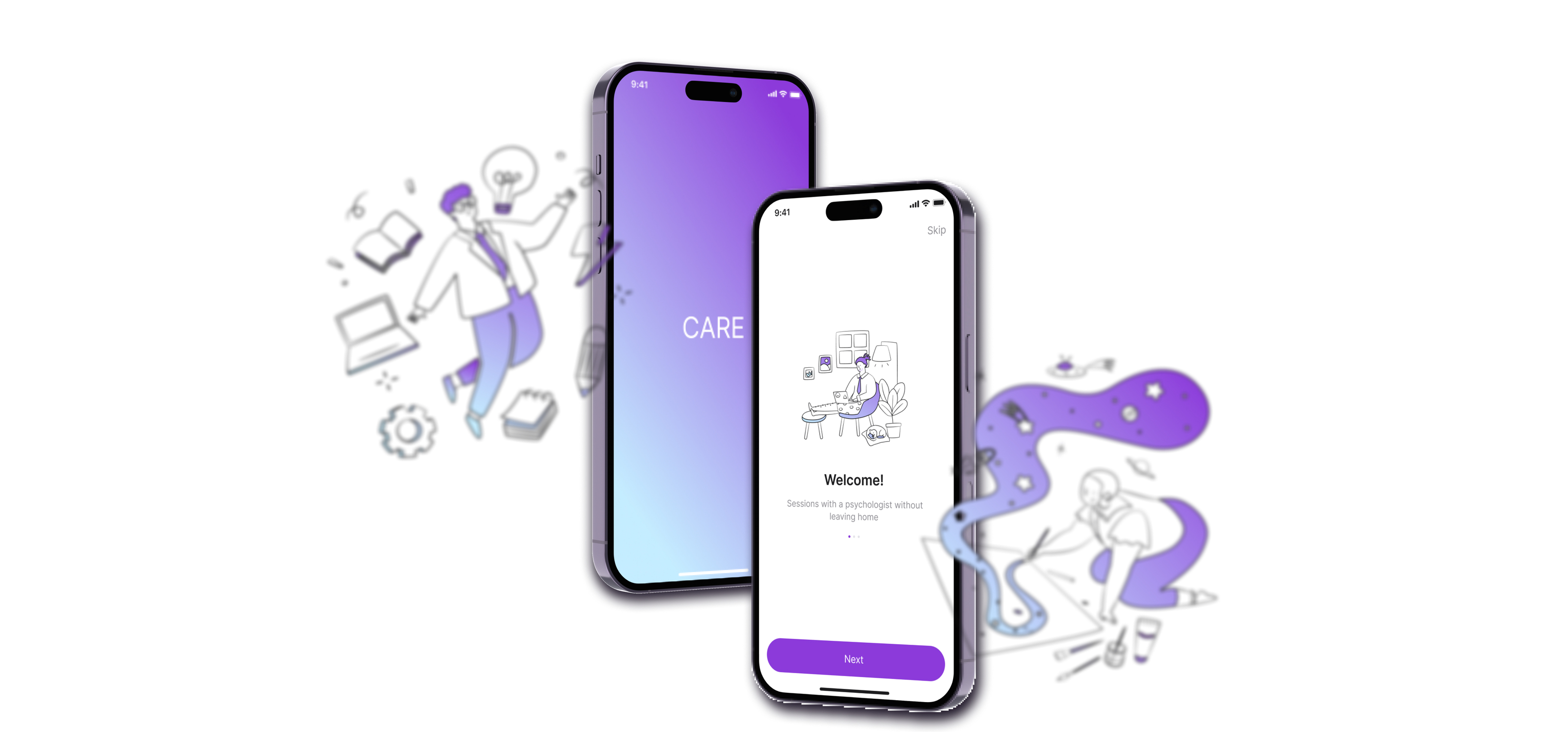 [CARE] Mobile app | Психологи онлайн — Изображение №10 — Интерфейсы, Брендинг на Dprofile