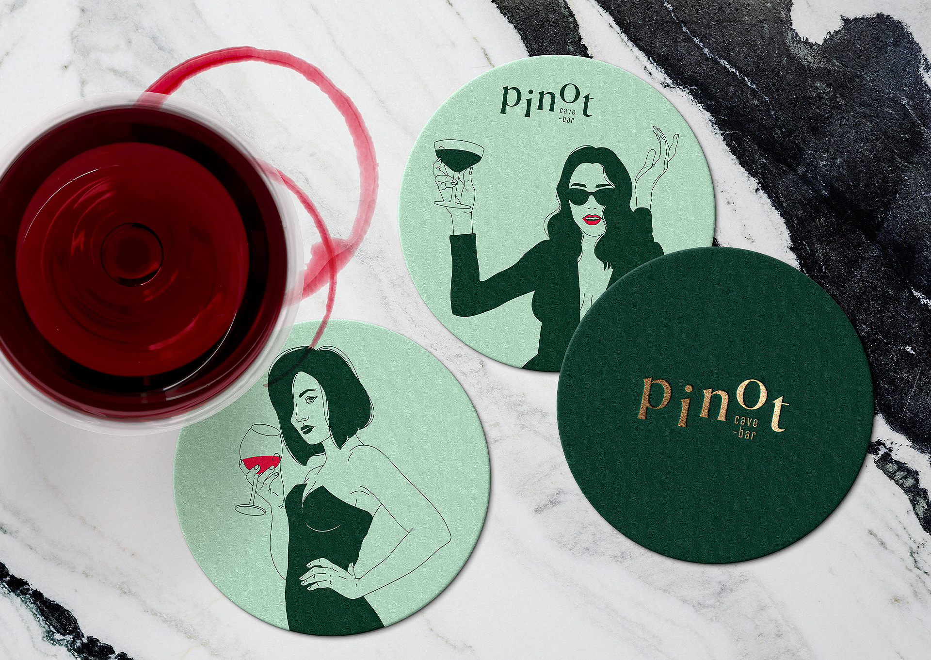cave-bar pinot — Изображение №9 — Брендинг, Иллюстрация на Dprofile
