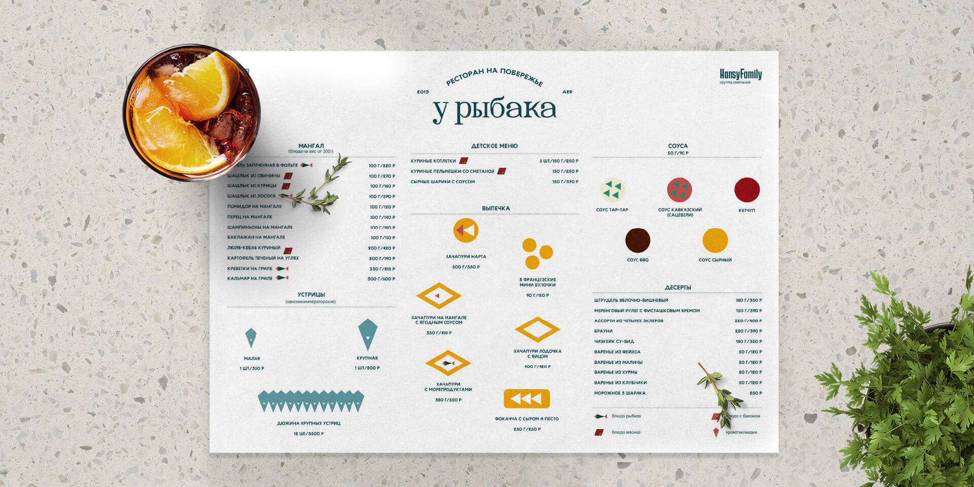 ресторан «у рыбака» — Изображение №19 — Брендинг на Dprofile
