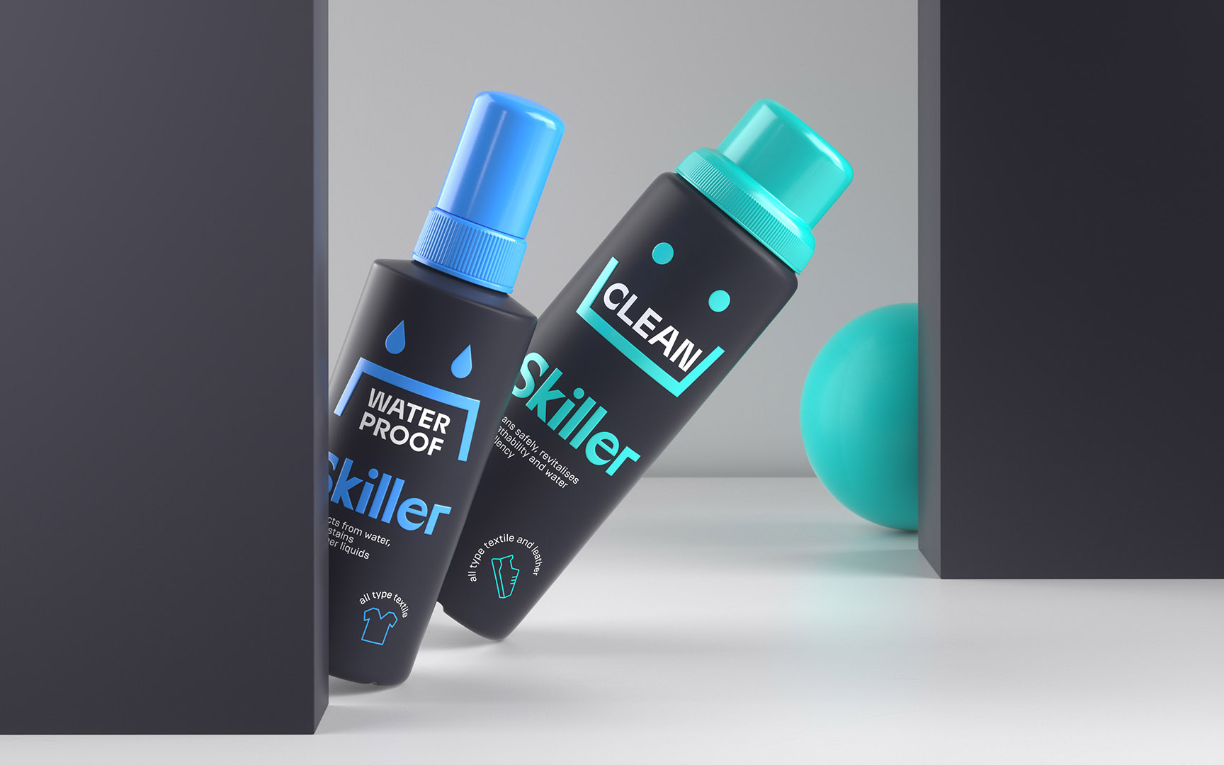 Skiller. Бренд бытовой химии — Изображение №3 — Брендинг, 3D на Dprofile