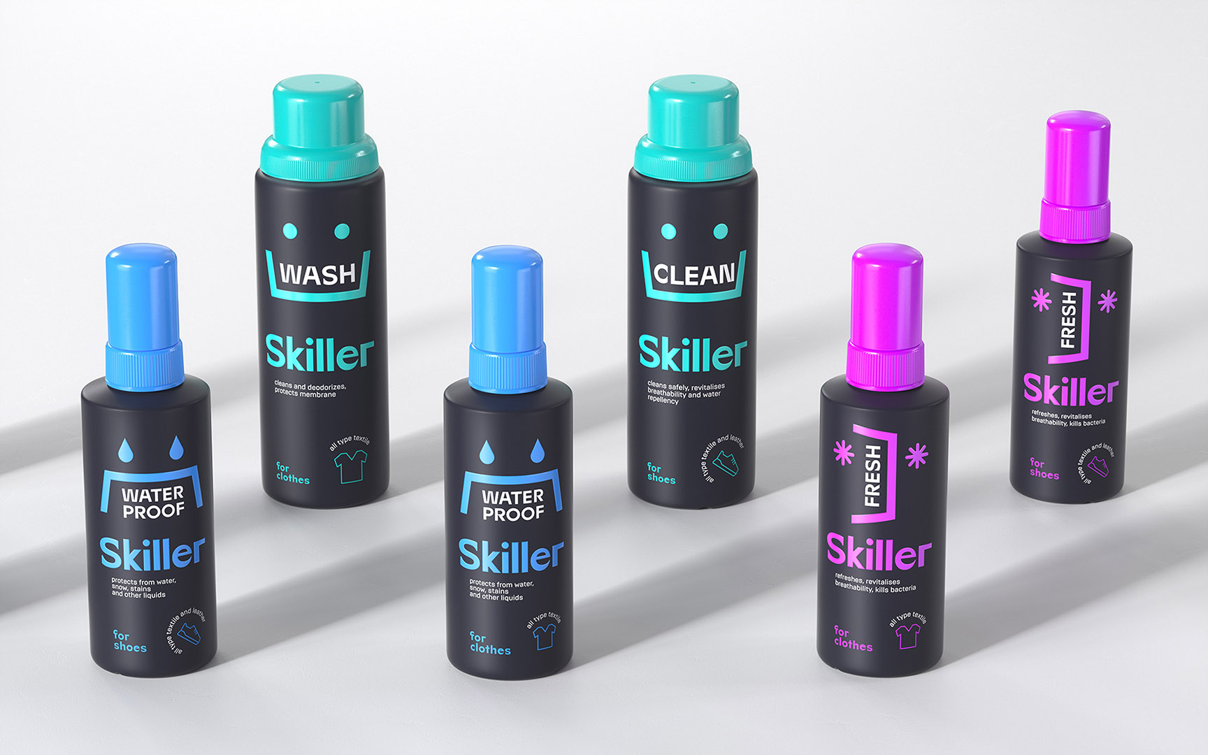 Skiller. Бренд бытовой химии — Изображение №2 — Брендинг, 3D на Dprofile
