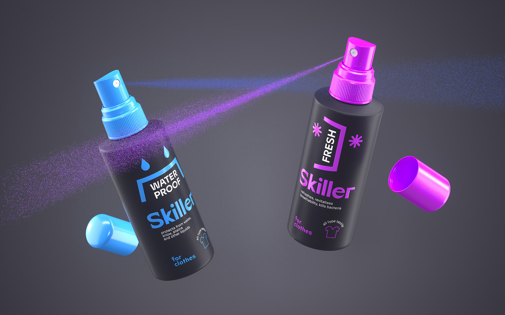 Skiller. Бренд бытовой химии — Изображение №1 — Брендинг, 3D на Dprofile