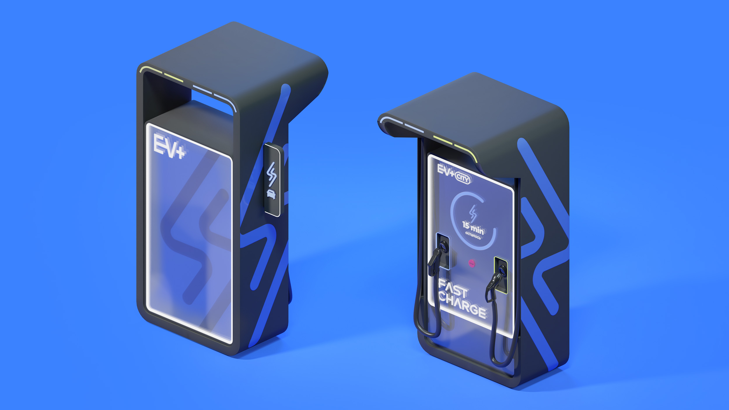 EV+. Инфраструктура электрокаров — Изображение №9 — Брендинг, 3D на Dprofile