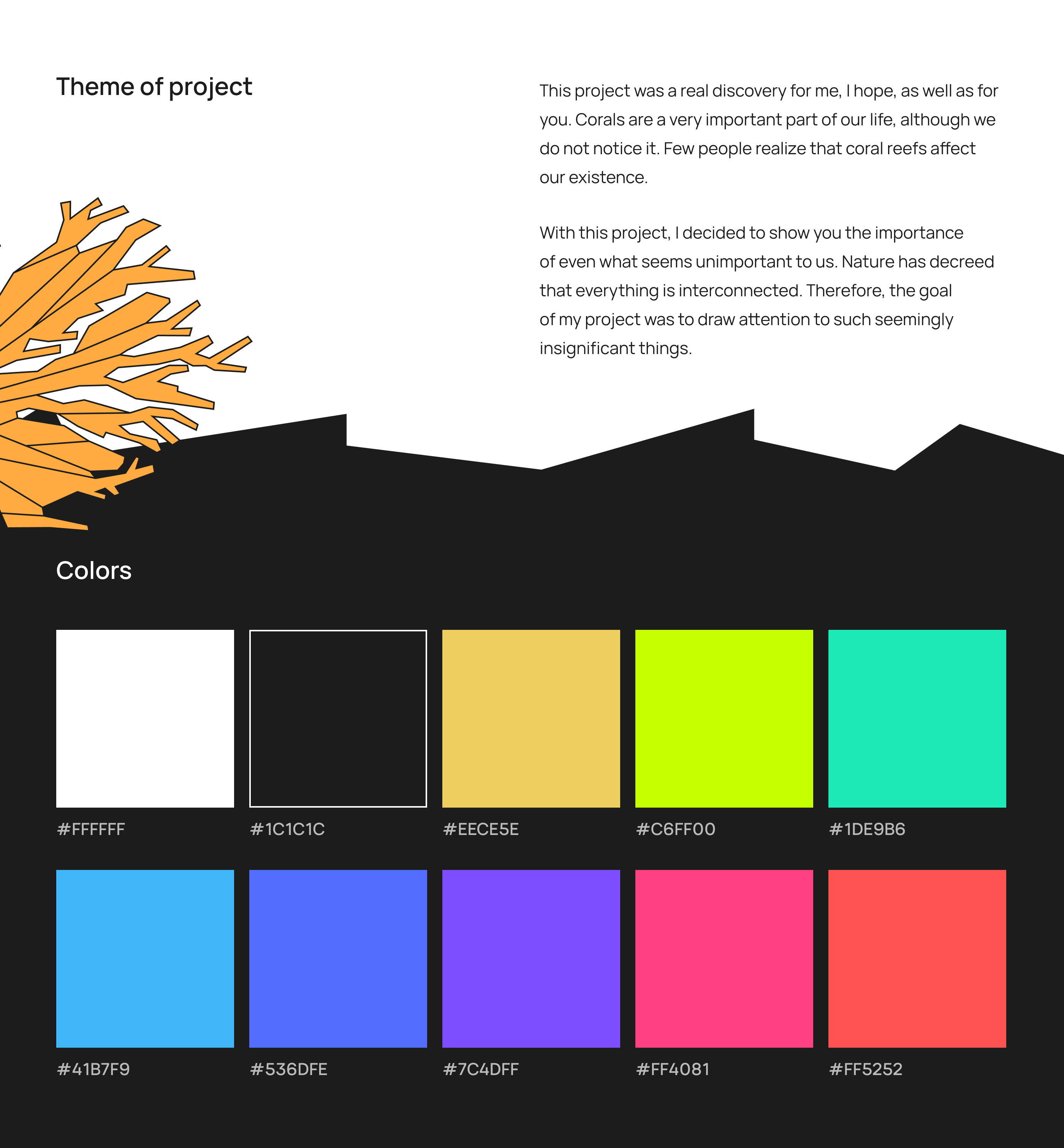 Coral Reefs - landing page & social project — Изображение №2 — Интерфейсы, Иллюстрация на Dprofile