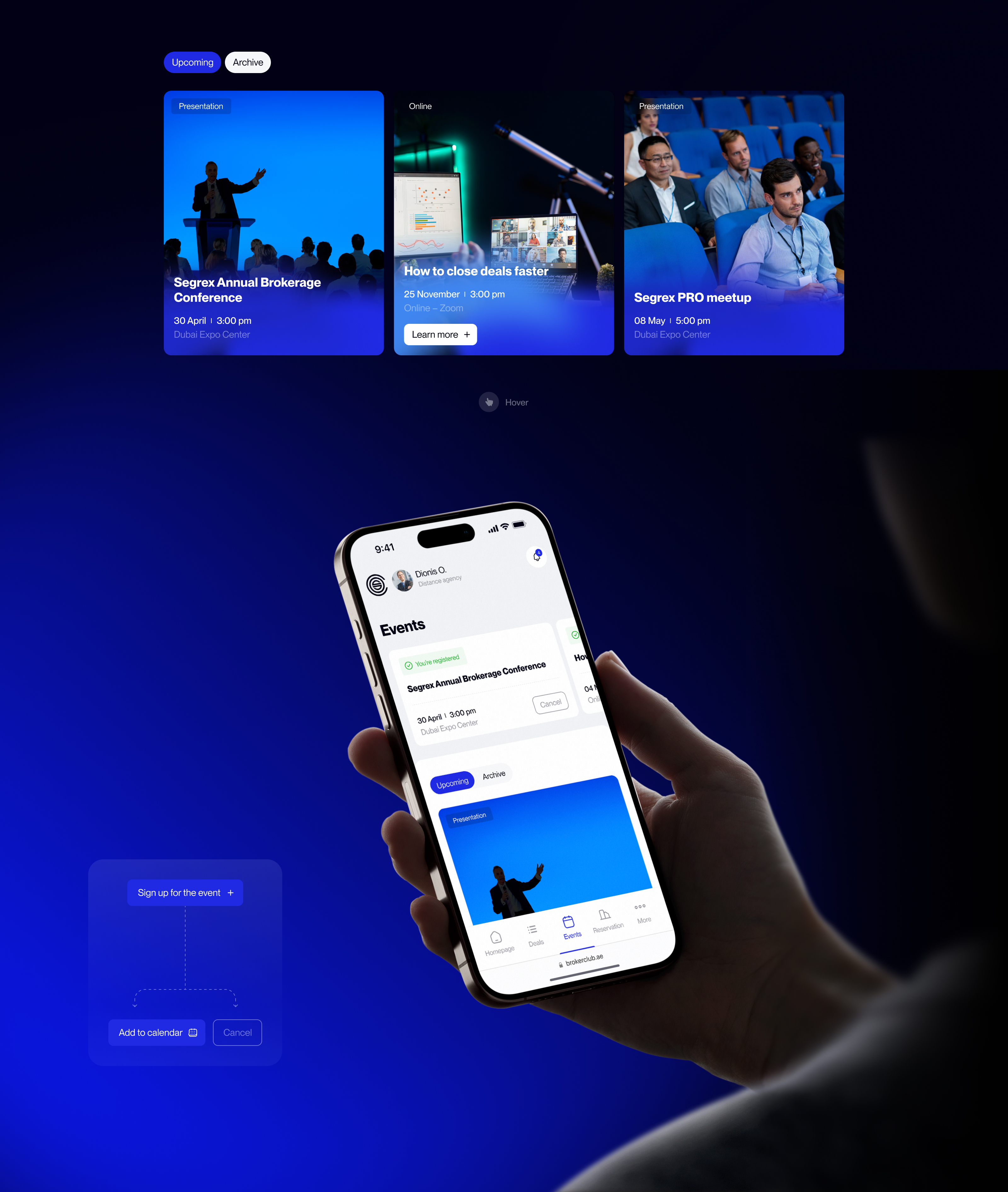 Segrex Brokers Club — Изображение №10 — Интерфейсы на Dprofile