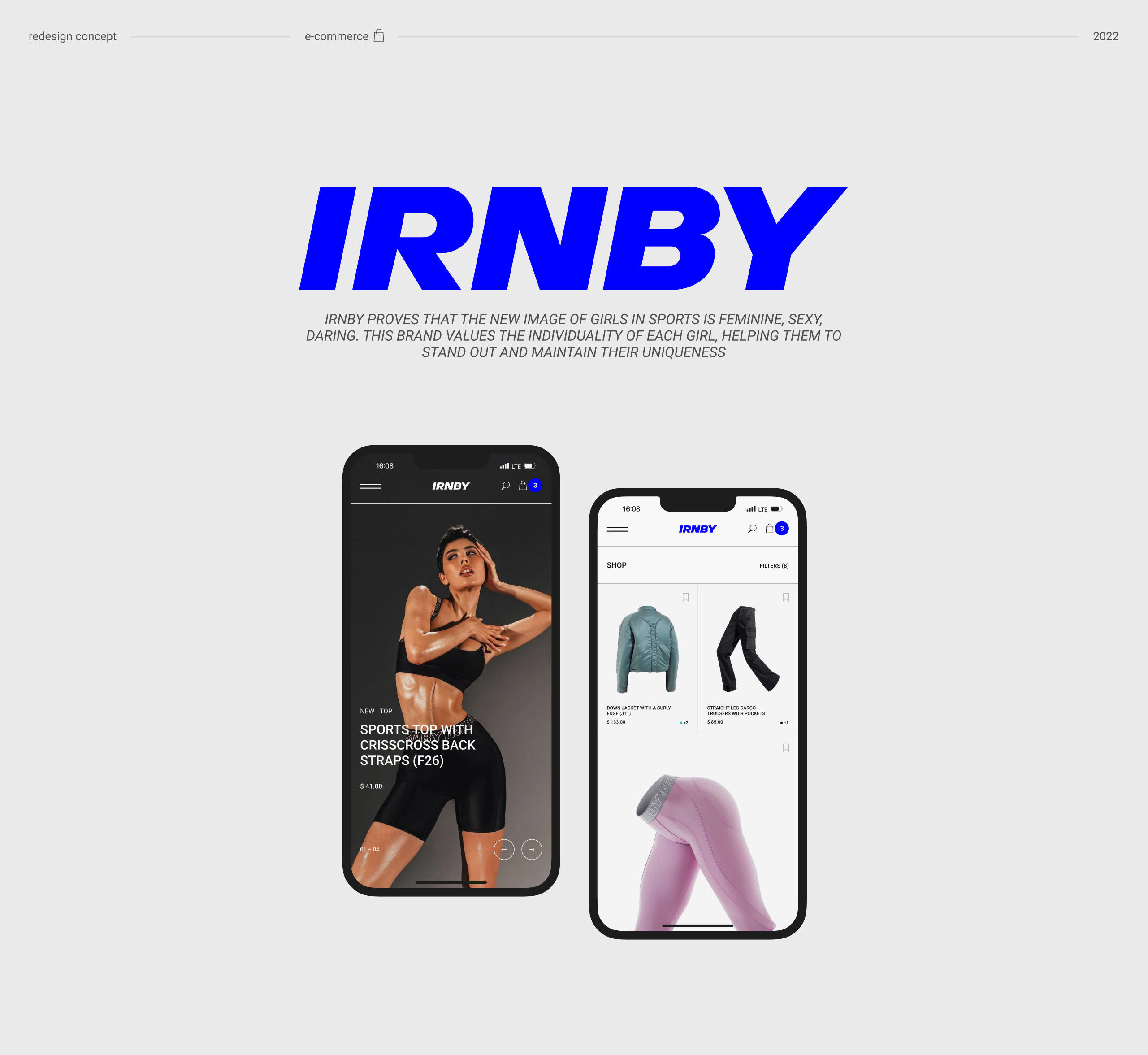 IRNBY | e-commerce redesign — Изображение №1 — Интерфейсы на Dprofile