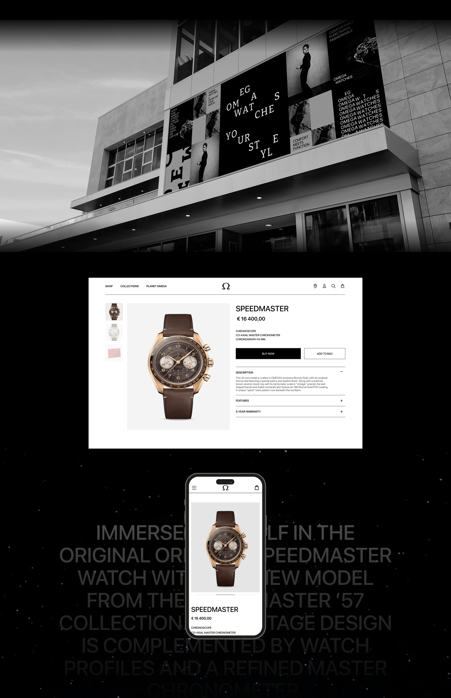 Omega Watch | E-commerce — Изображение №5 — Интерфейсы на Dprofile