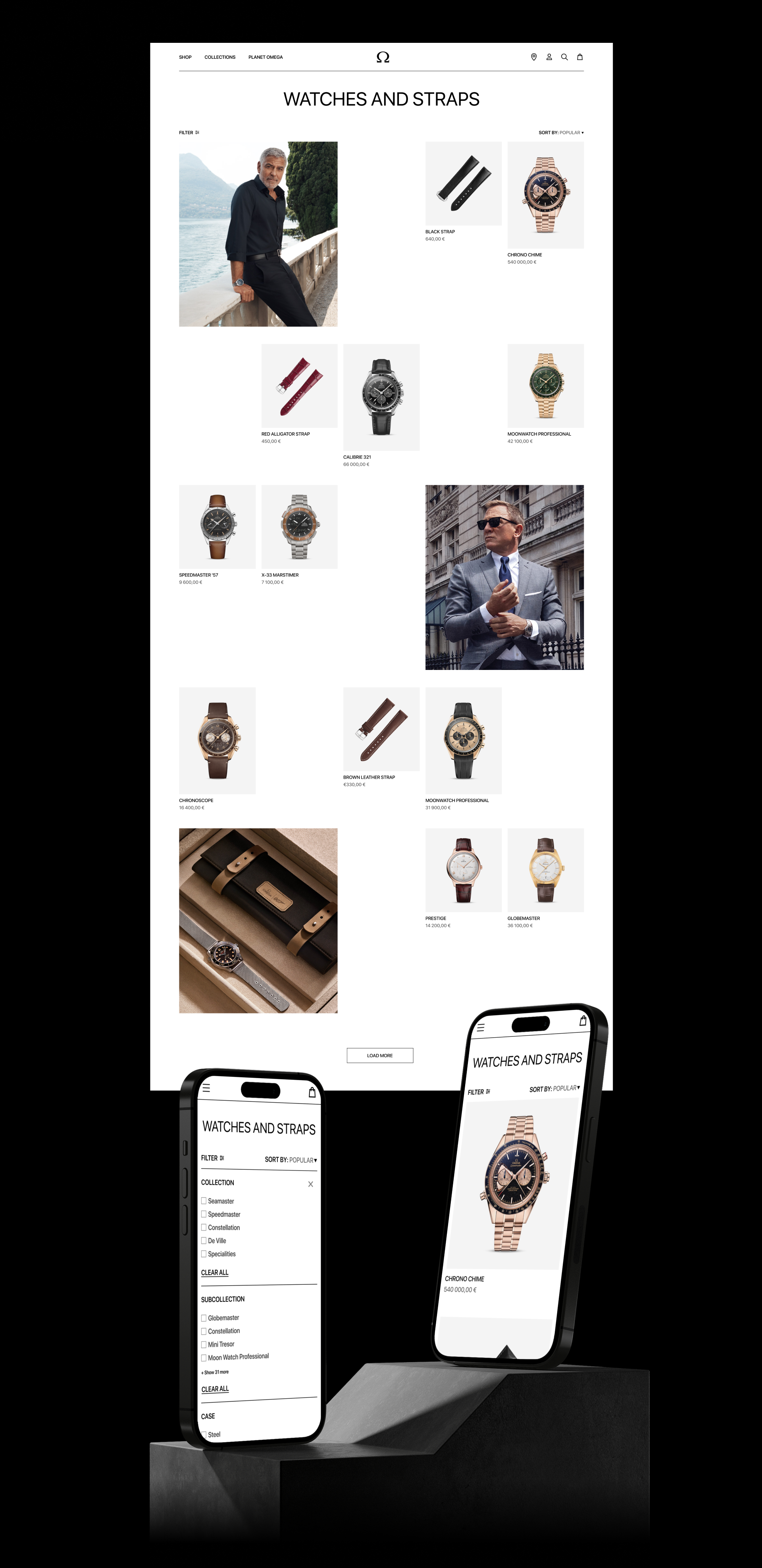 Omega Watch | E-commerce — Изображение №4 — Интерфейсы на Dprofile