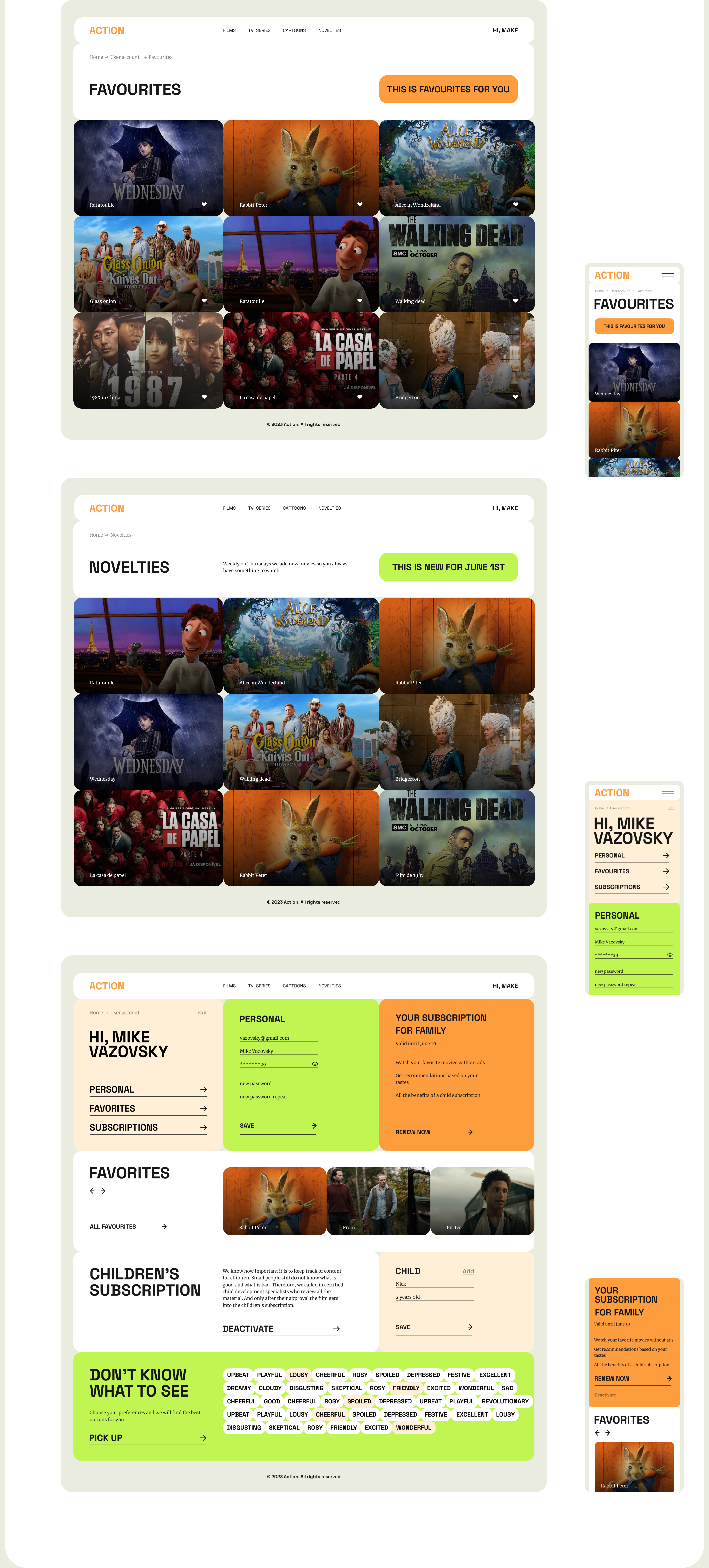 Online cinema Action — Изображение №12 — Интерфейсы, Маркетинг на Dprofile