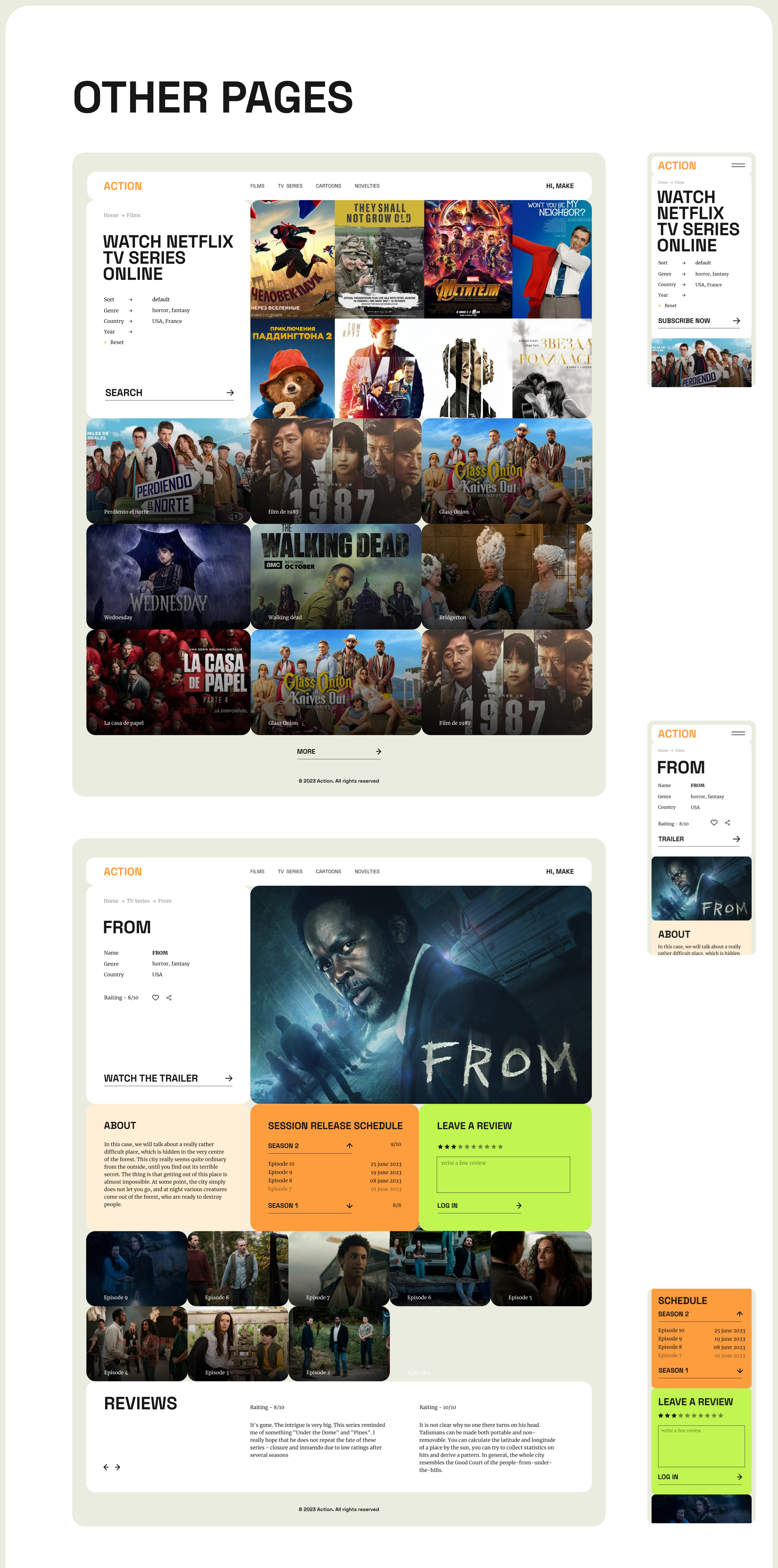 Online cinema Action — Изображение №11 — Интерфейсы, Маркетинг на Dprofile