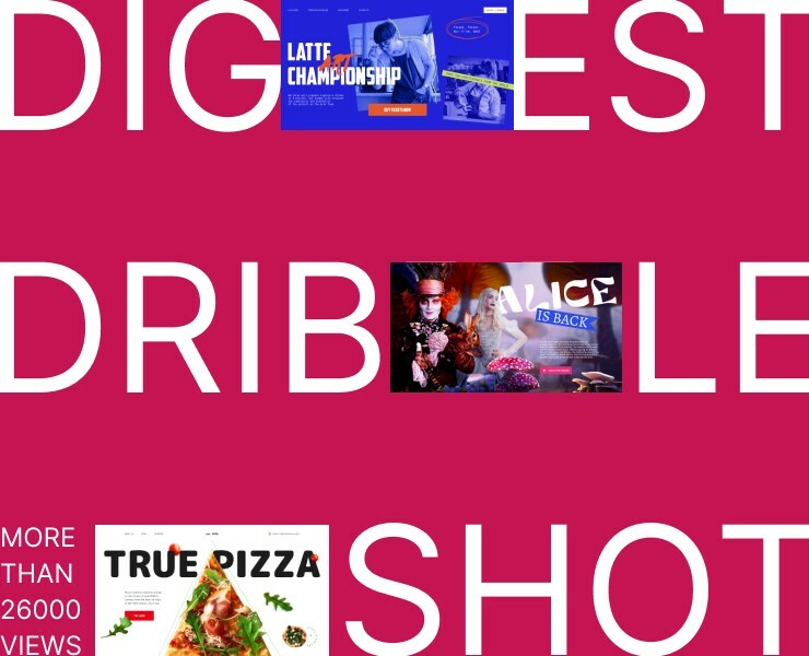 Дайджест Dribbble шот — Интерфейсы, Маркетинг на Dprofile