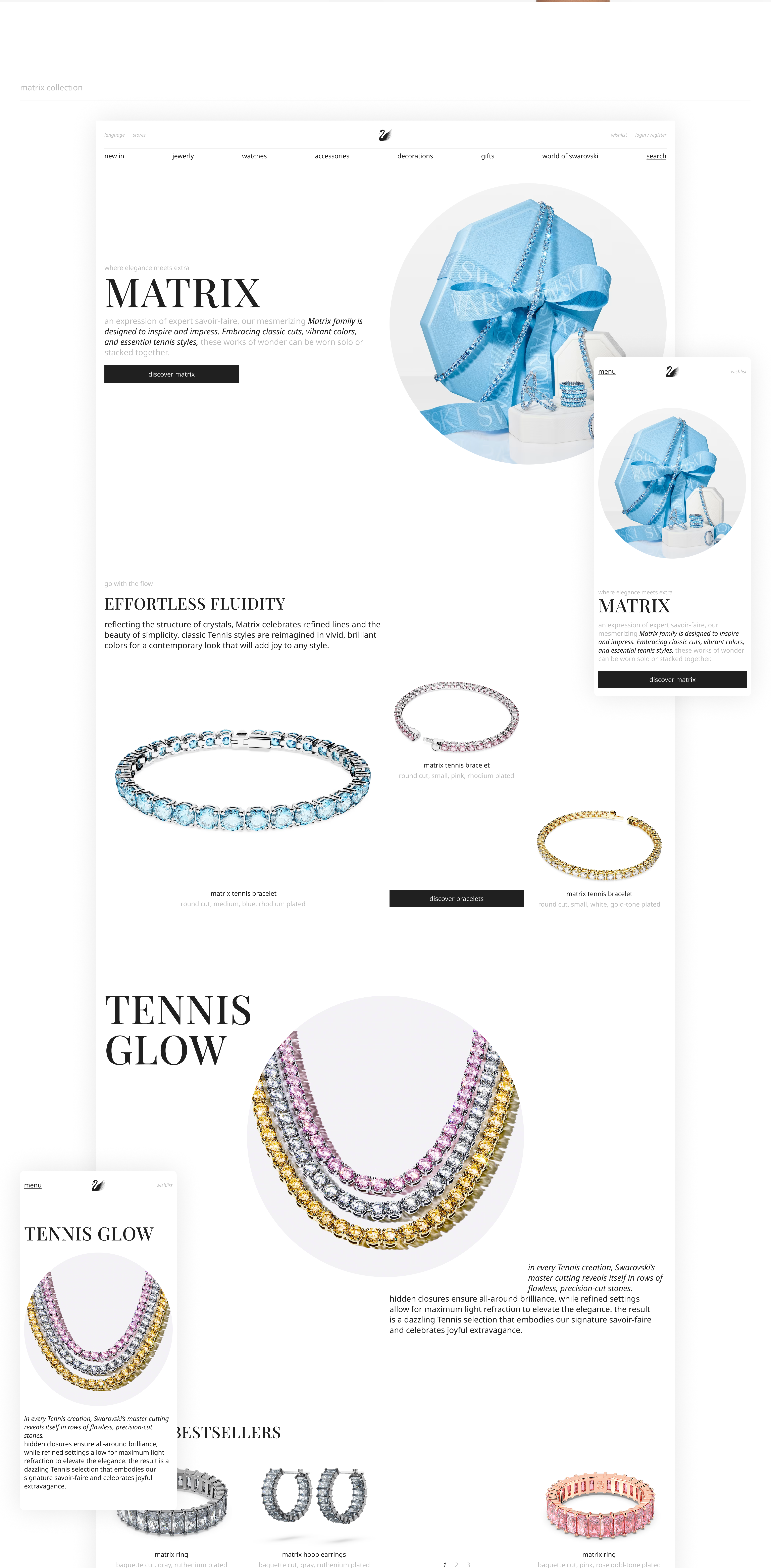 SWAROVSKI | web. | concept — Изображение №9 — Интерфейсы, Анимация на Dprofile