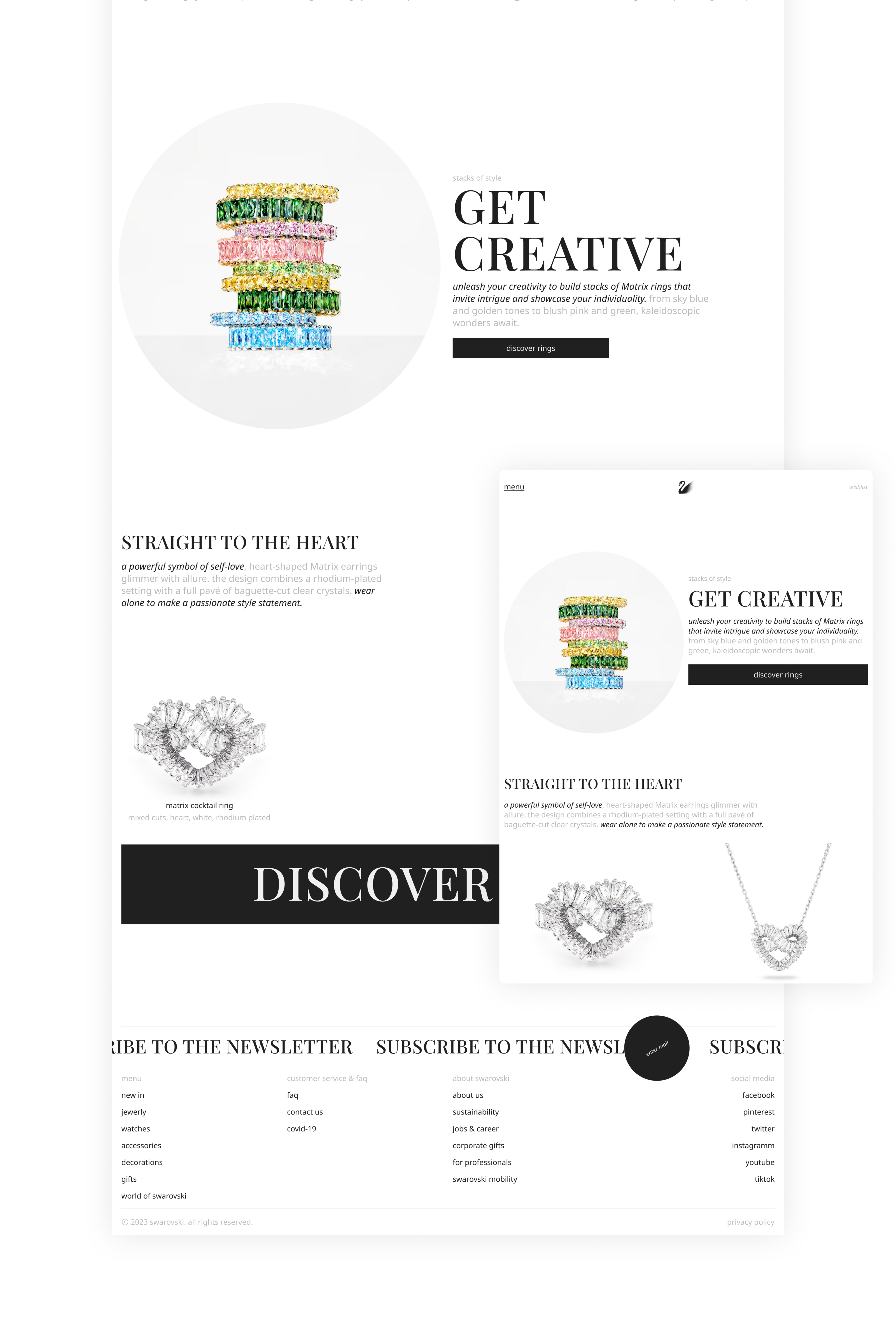 SWAROVSKI | web. | concept — Изображение №10 — Интерфейсы, Анимация на Dprofile